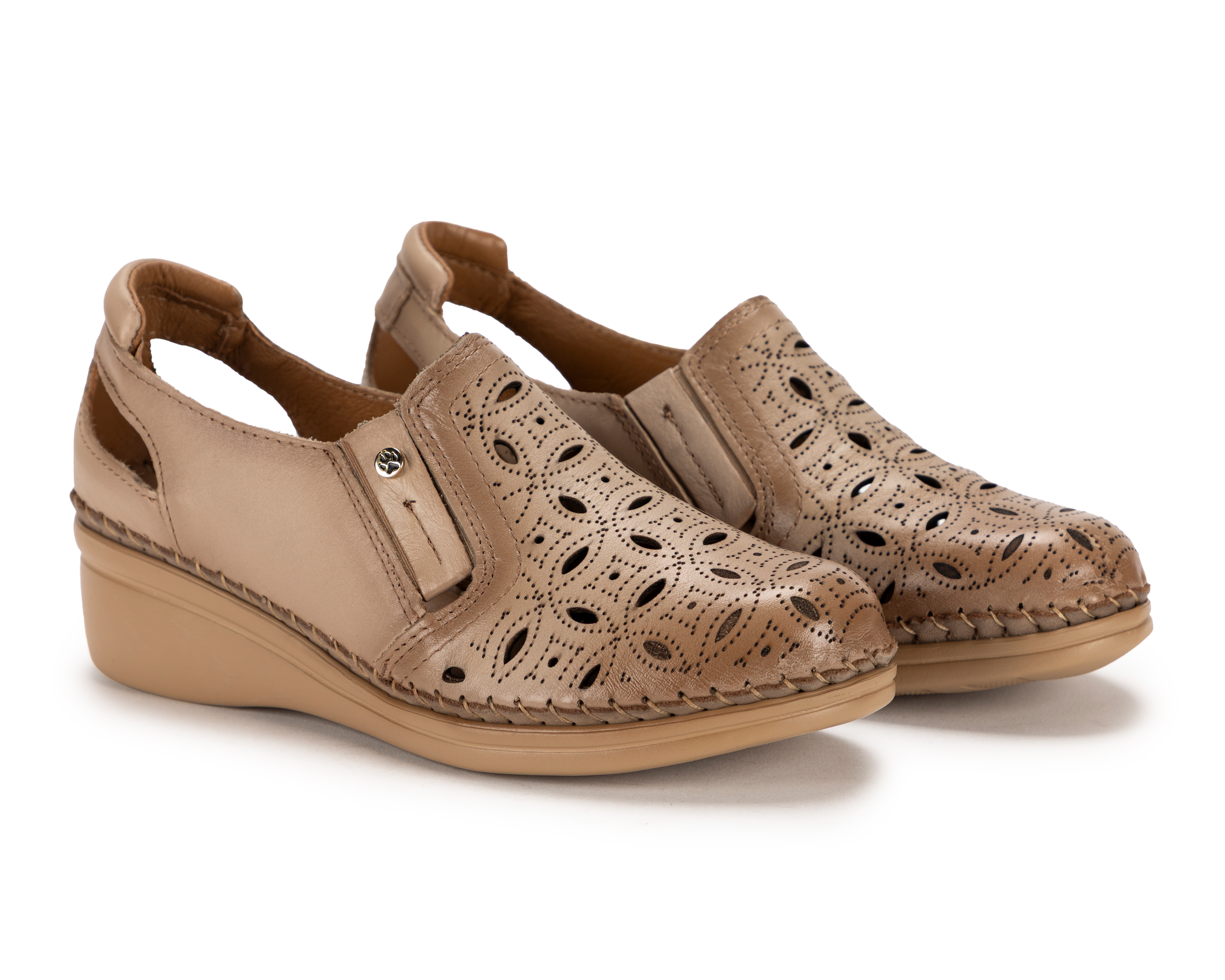 Zapatos Confort Lobo Solo de Piel para Mujer