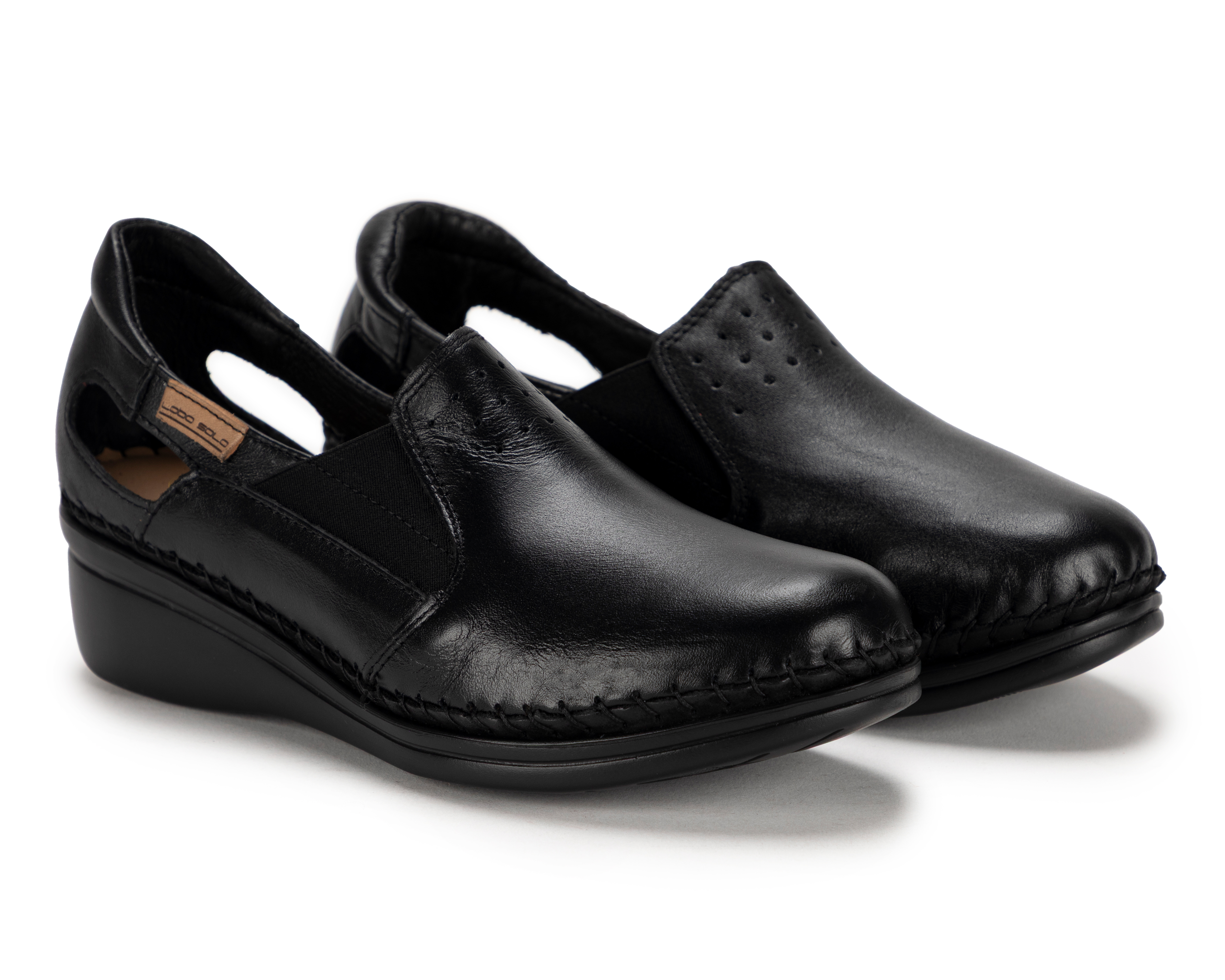 Zapatos Confort Lobo Solo de Piel para Mujer