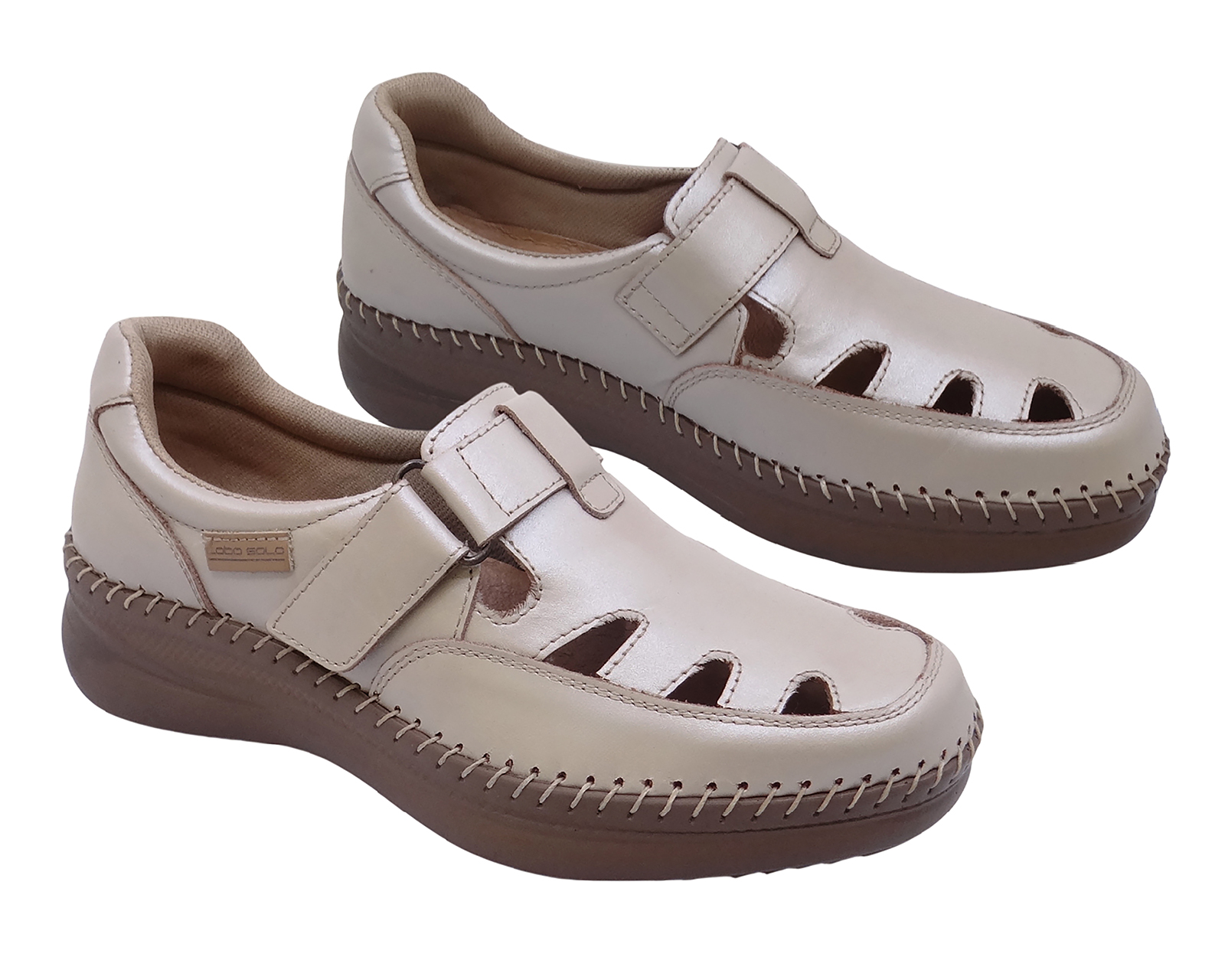 Foto 2 pulgar | Foto 1 | Zapatos Confort Lobo Solo de Piel para Mujer