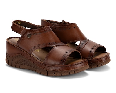 Foto 1 | Foto 1 | Sandalias Confort Lobo Solo de Piel para Mujer