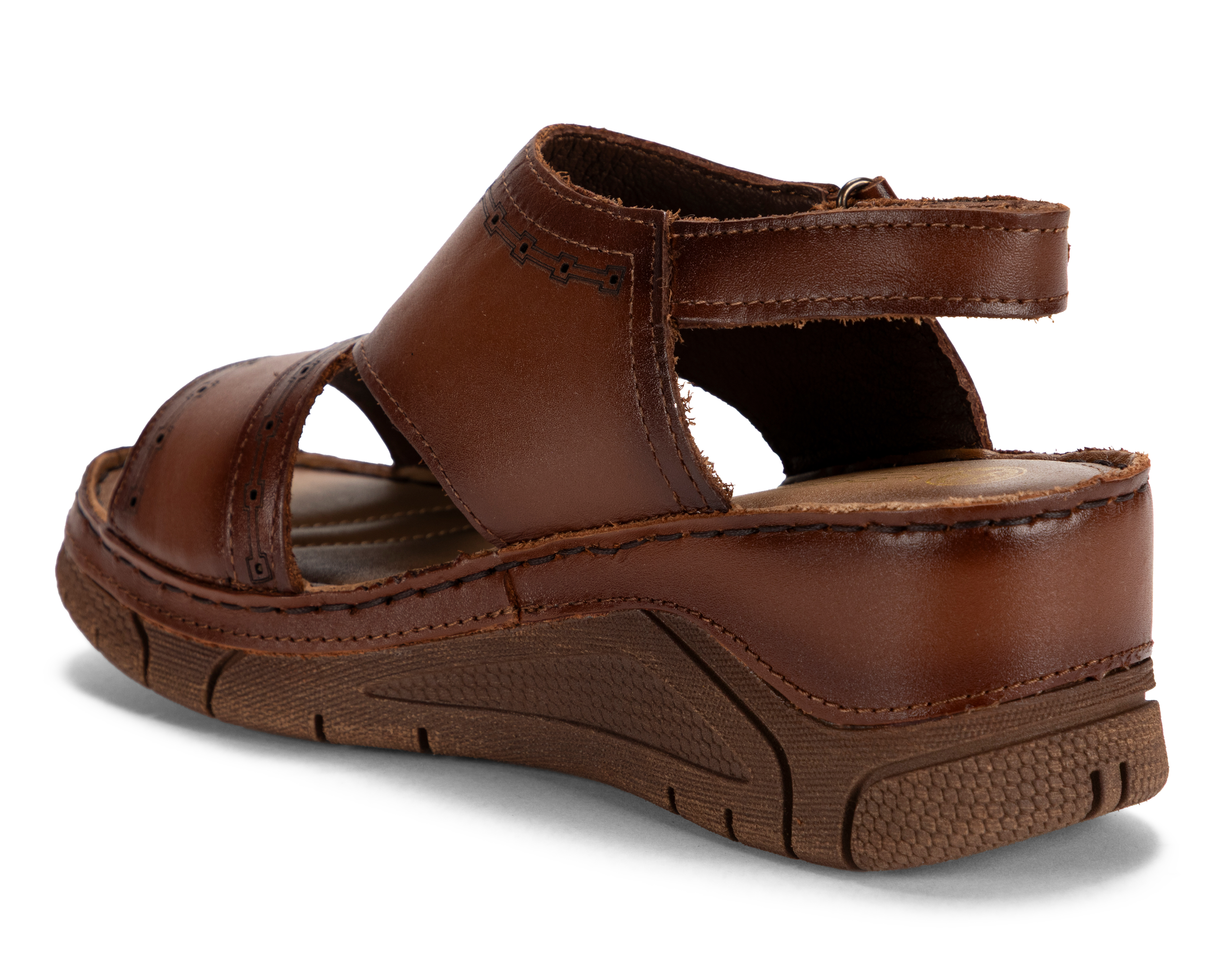 Foto 4 pulgar | Foto 3 | Sandalias Confort Lobo Solo de Piel para Mujer