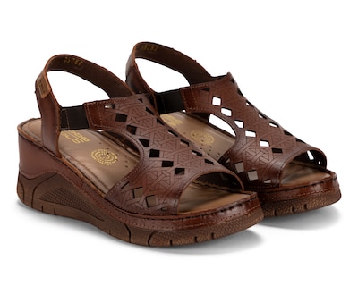Foto 1 | Foto 1 | Sandalias Confort Lobo Solo de Piel para Mujer