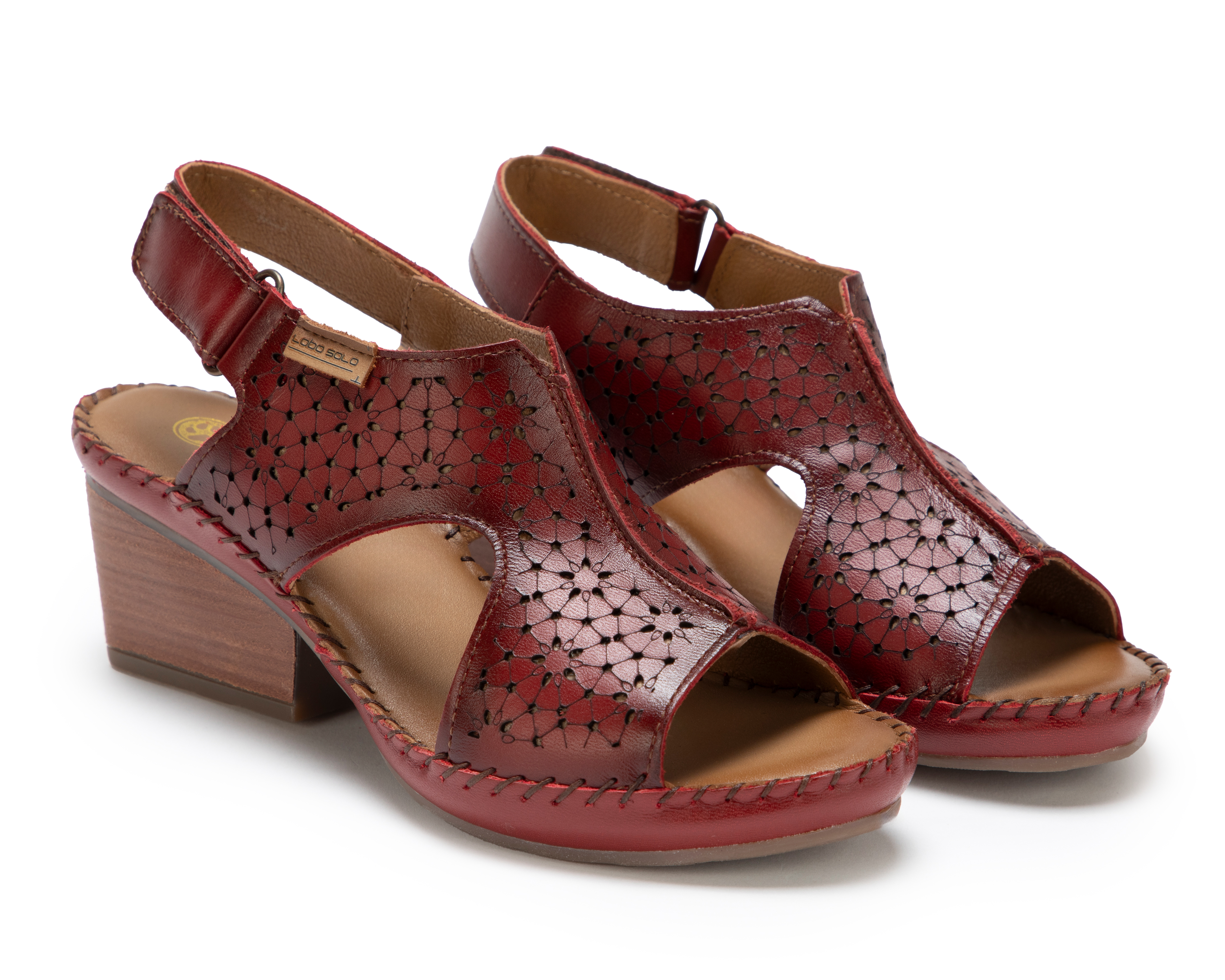 Sandalias Confort Lobo Solo de Piel para Mujer