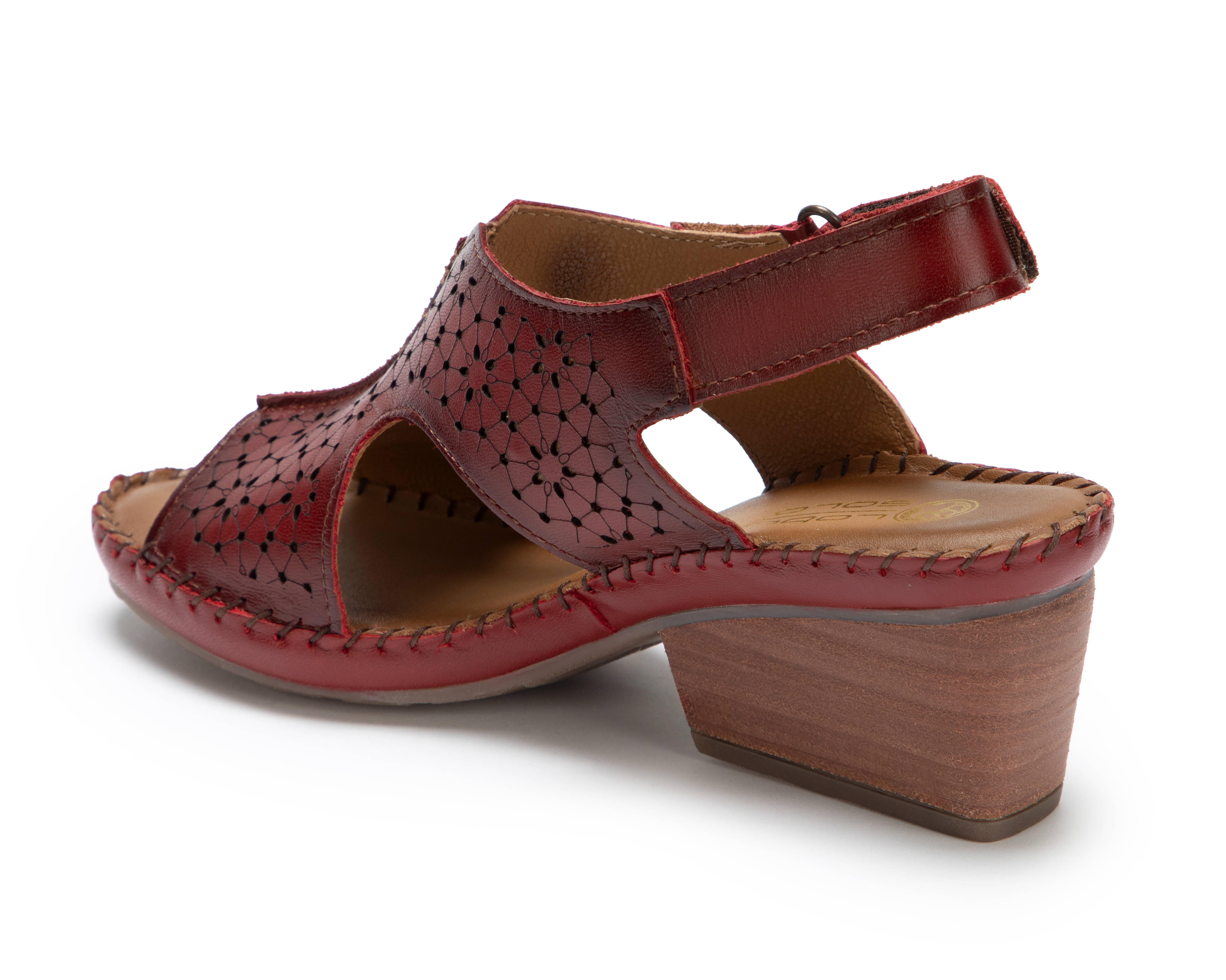 Foto 4 pulgar | Foto 3 | Sandalias Confort Lobo Solo de Piel para Mujer