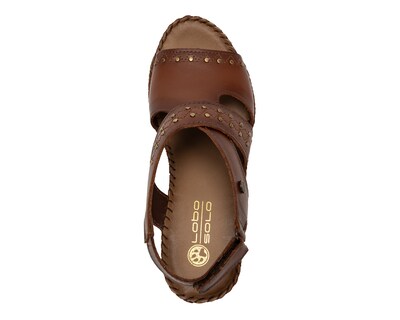 Foto 5 | Foto 5 | Sandalias Confort Lobo Solo de Piel para Mujer