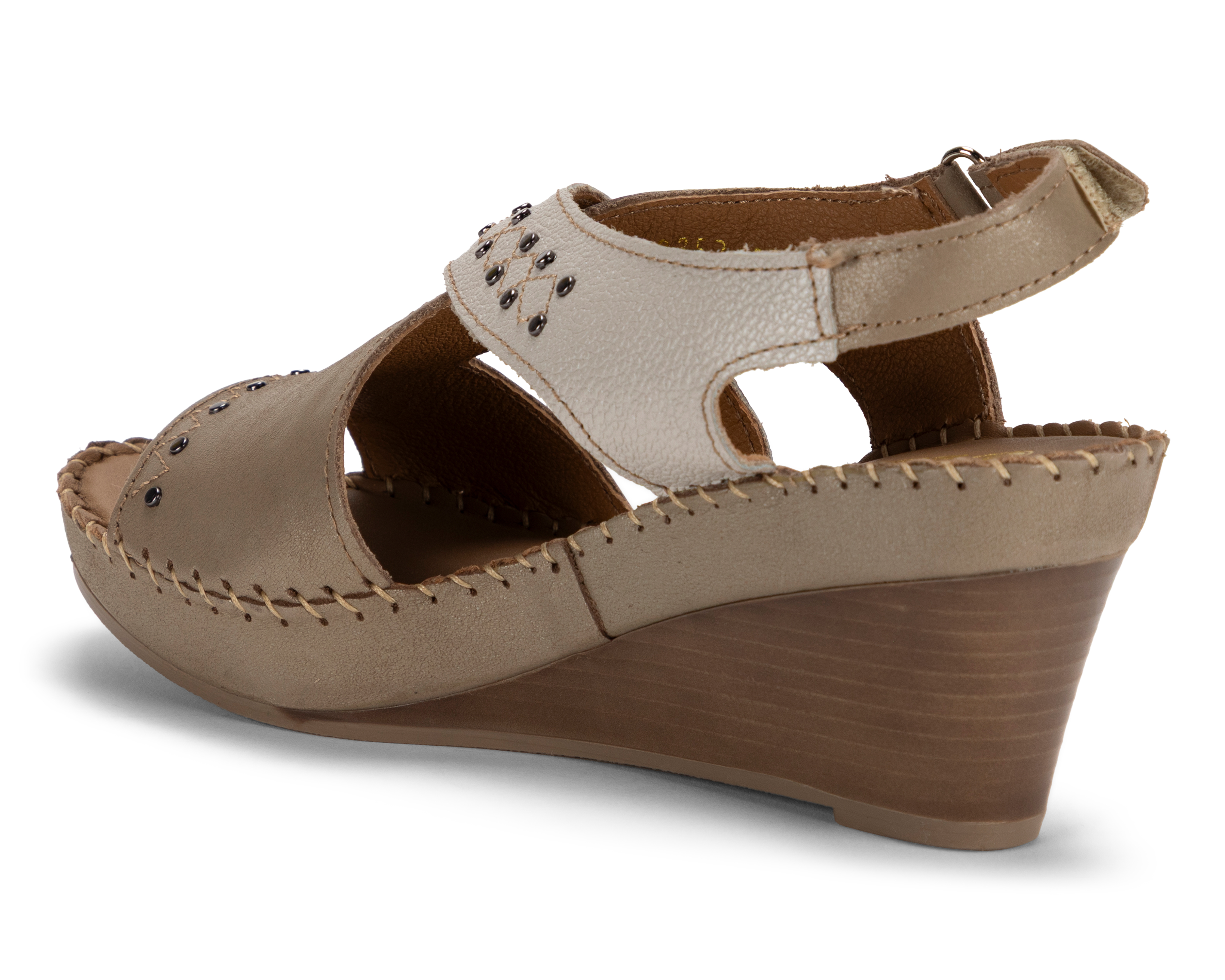 Foto 4 pulgar | Foto 3 | Sandalias Confort Lobo Solo de Piel para Mujer
