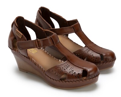 Foto 1 | Foto 1 | Sandalias Confort Lobo Solo de Piel para Mujer