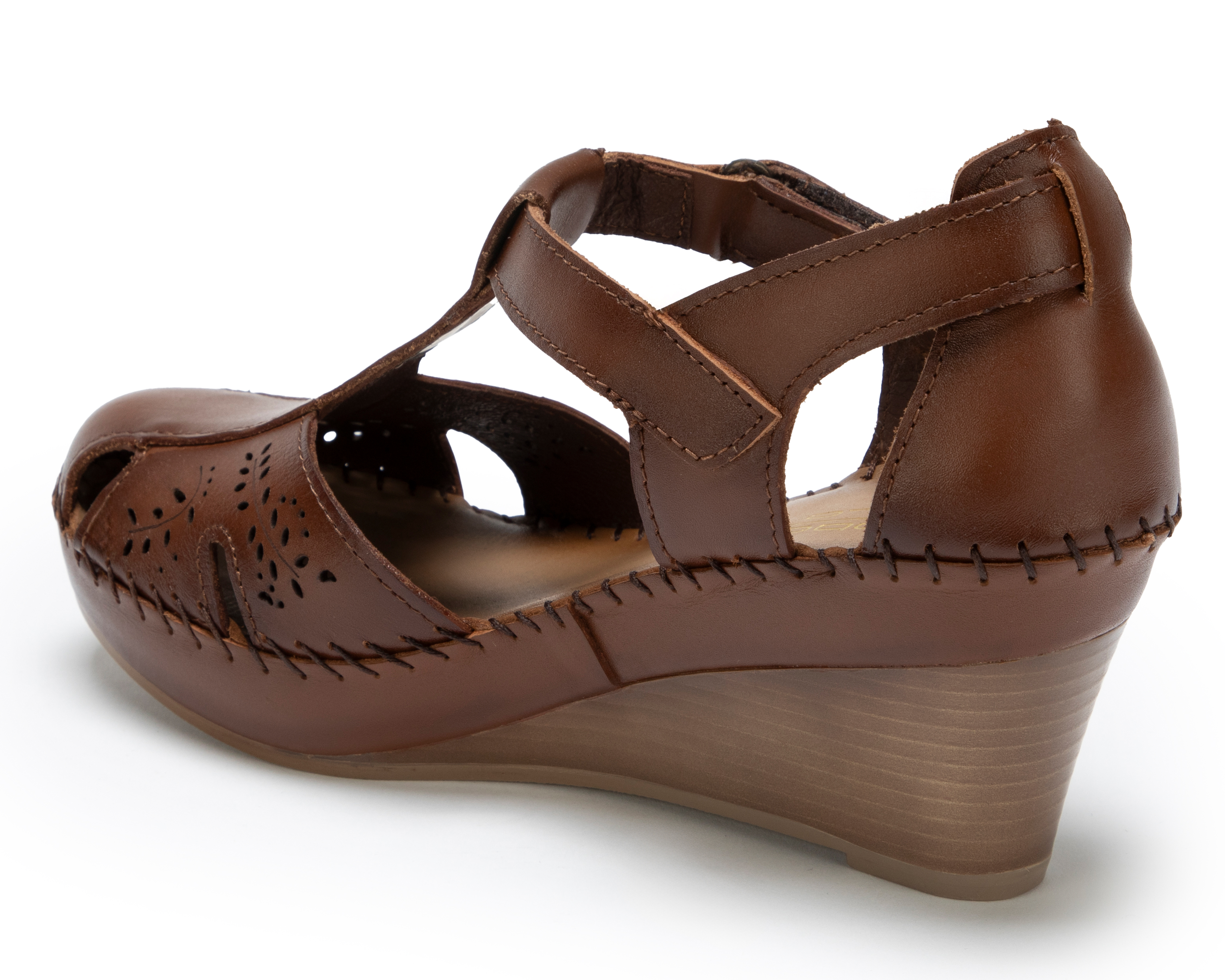 Foto 4 pulgar | Foto 3 | Sandalias Confort Lobo Solo de Piel para Mujer