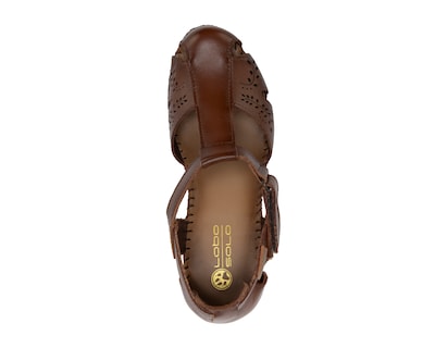 Foto 5 | Foto 5 | Sandalias Confort Lobo Solo de Piel para Mujer