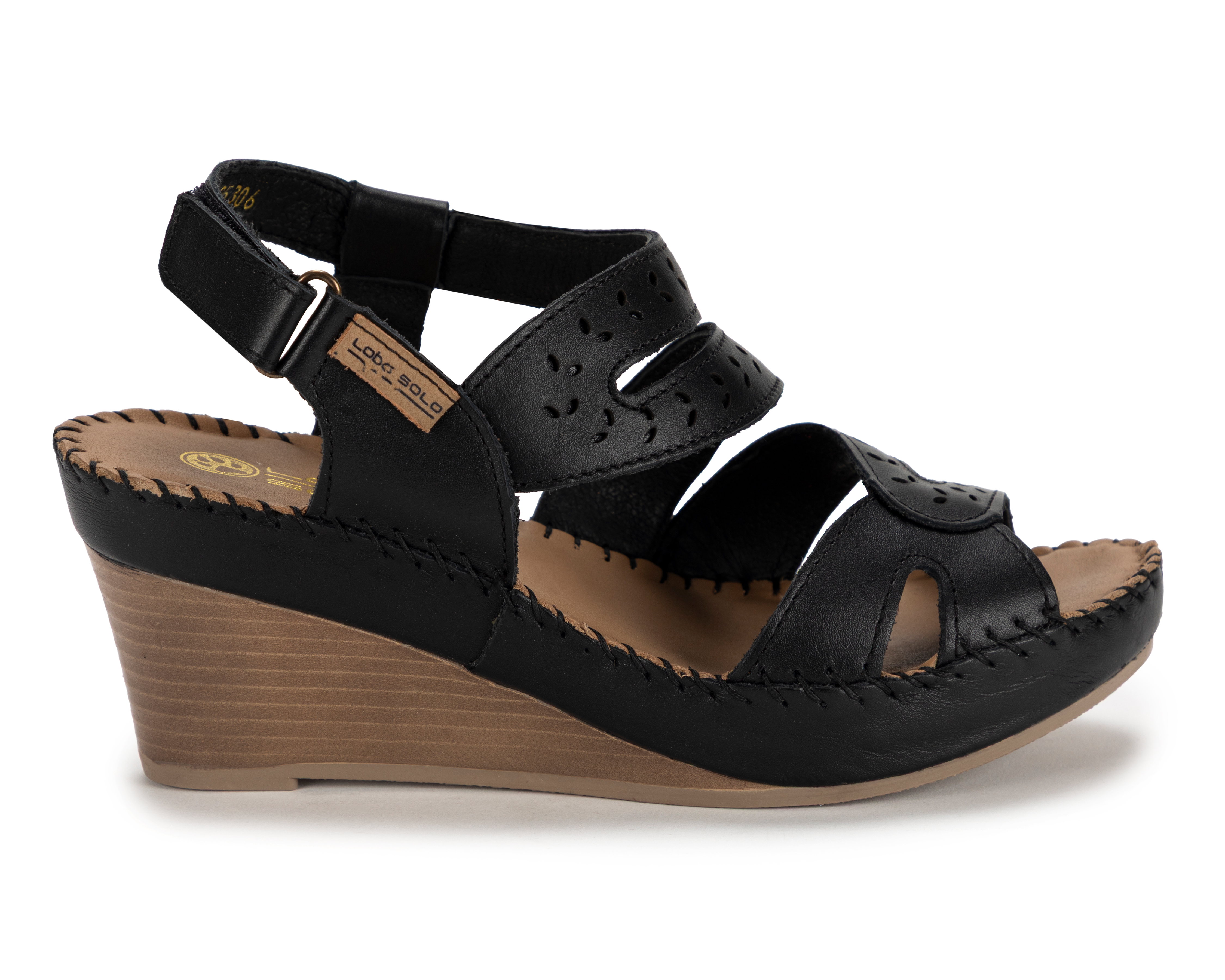 Foto 2 | Foto 2 | Sandalias Confort Lobo Solo de Piel para Mujer