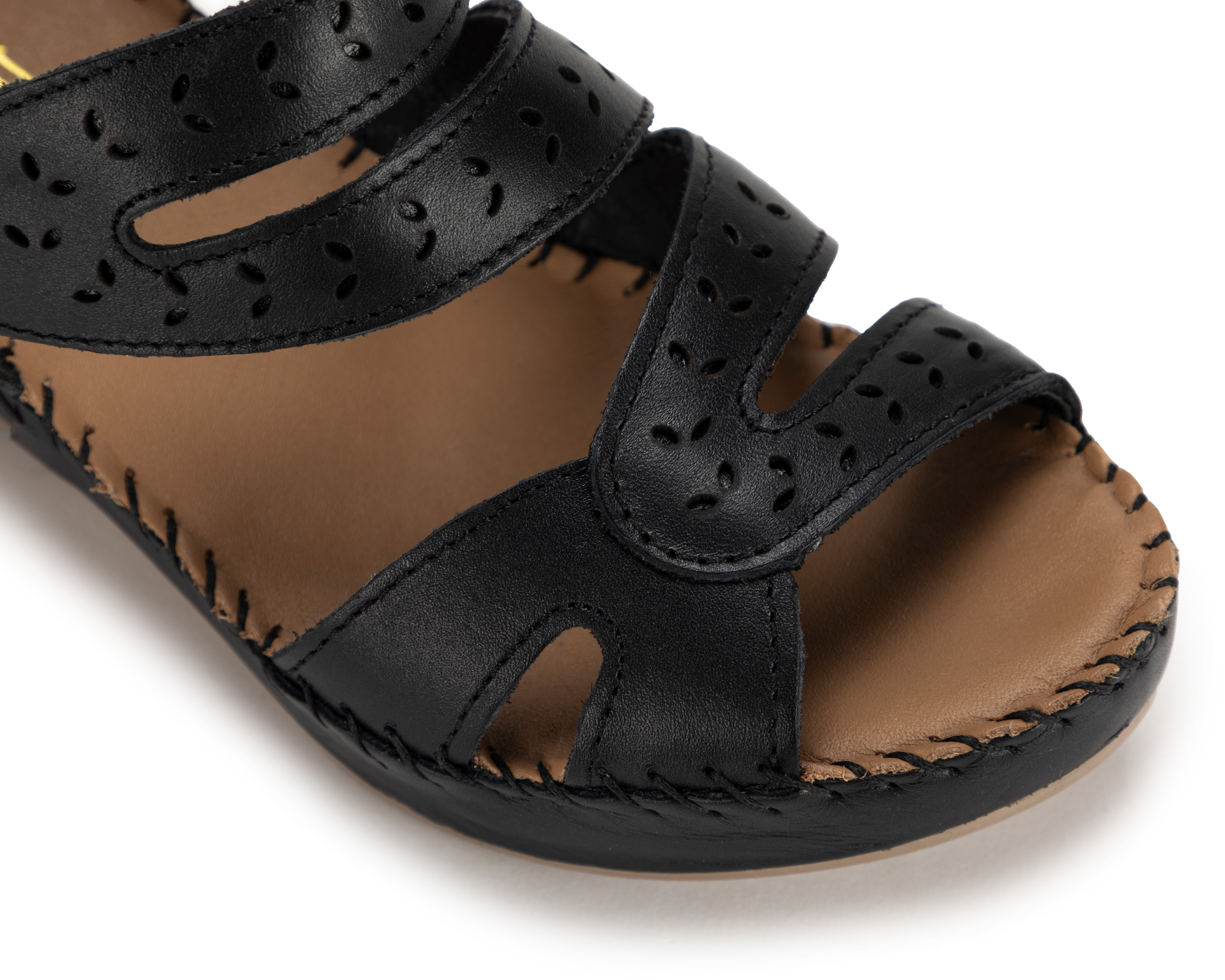 Foto 7 pulgar | Foto 6 | Sandalias Confort Lobo Solo de Piel para Mujer