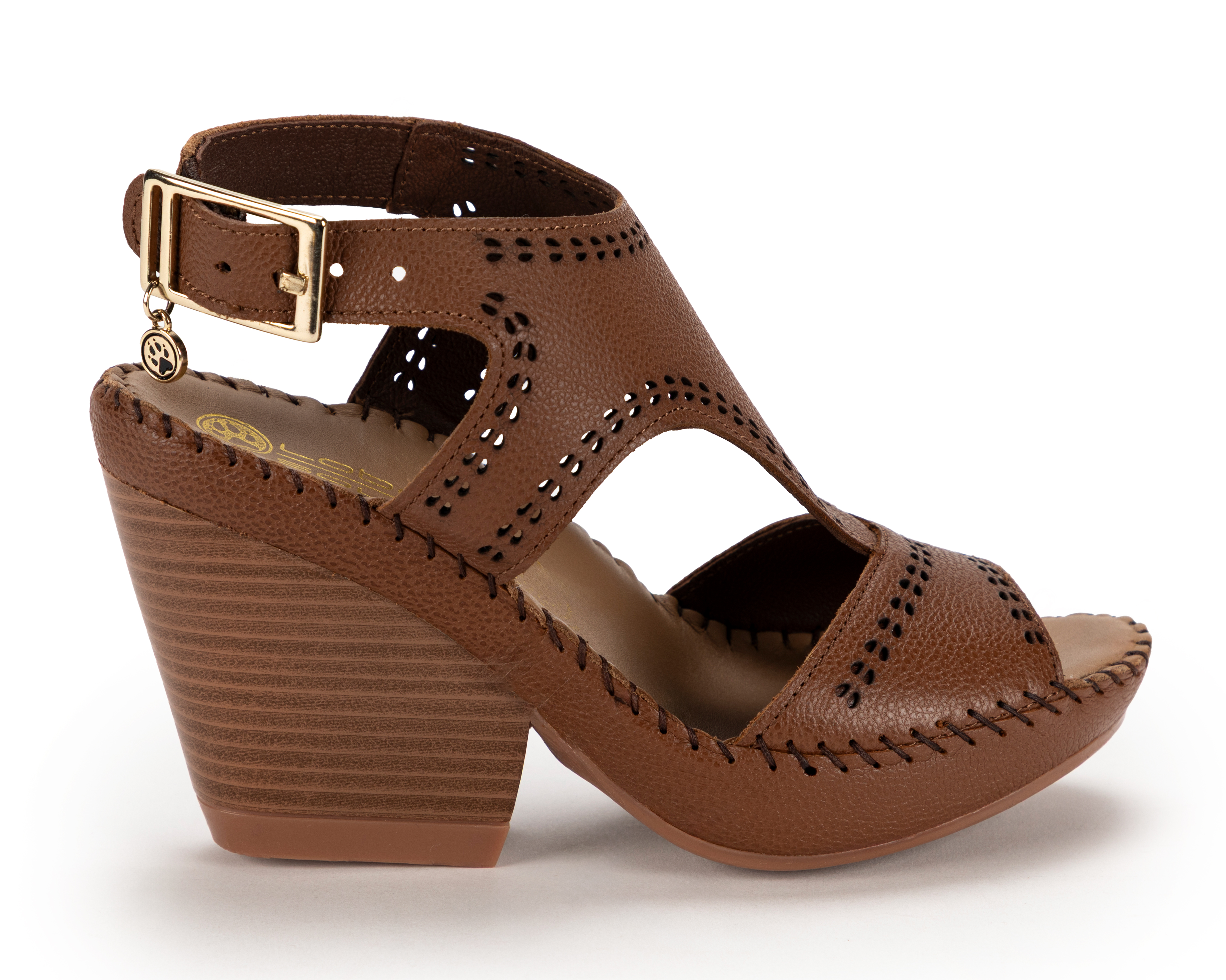 Foto 2 | Foto 2 | Sandalias Confort Lobo Solo de Piel para Mujer