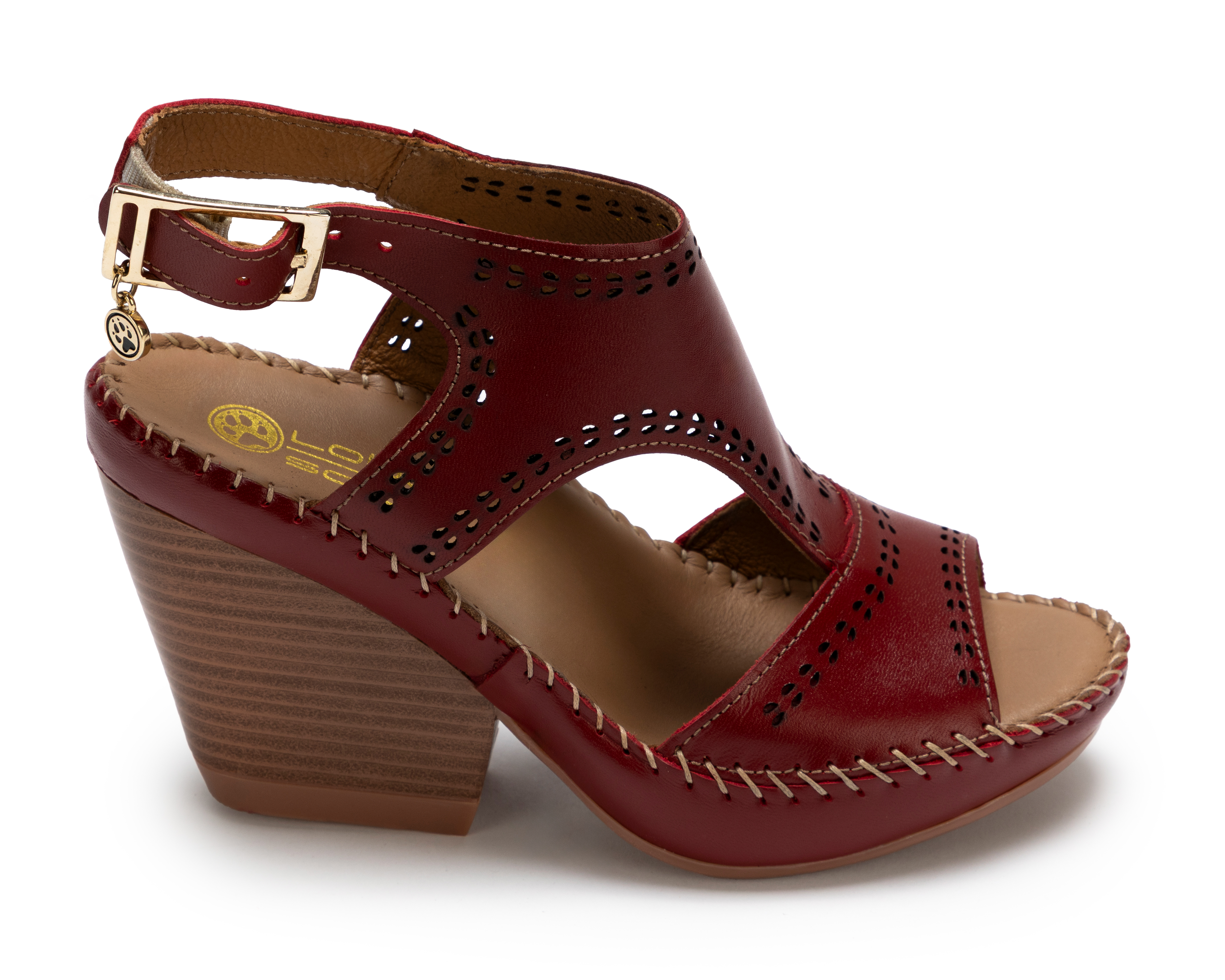 Foto 3 pulgar | Foto 2 | Sandalias Confort Lobo Solo de Piel para Mujer