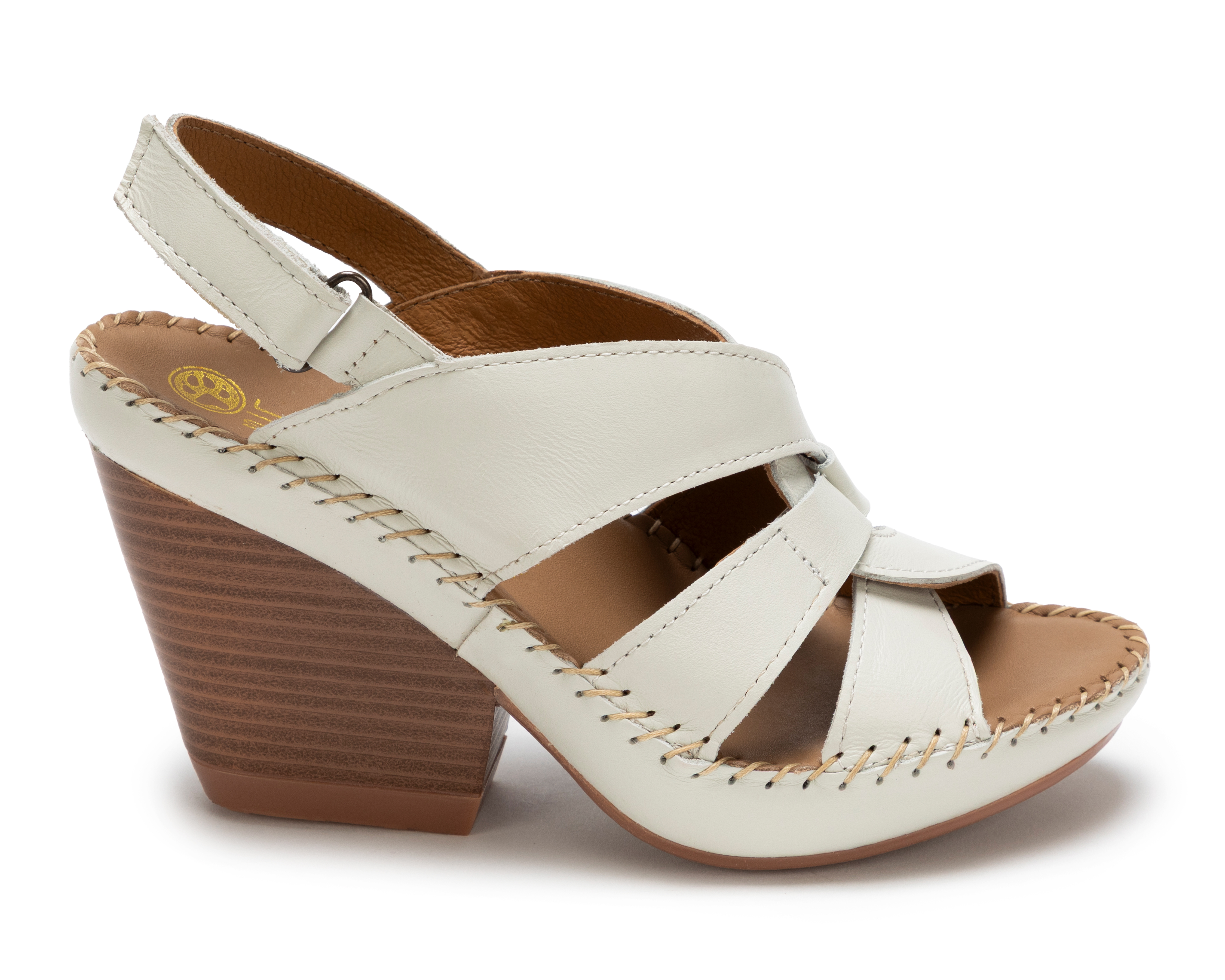 Foto 2 | Foto 2 | Sandalias Confort Lobo Solo de Piel para Mujer