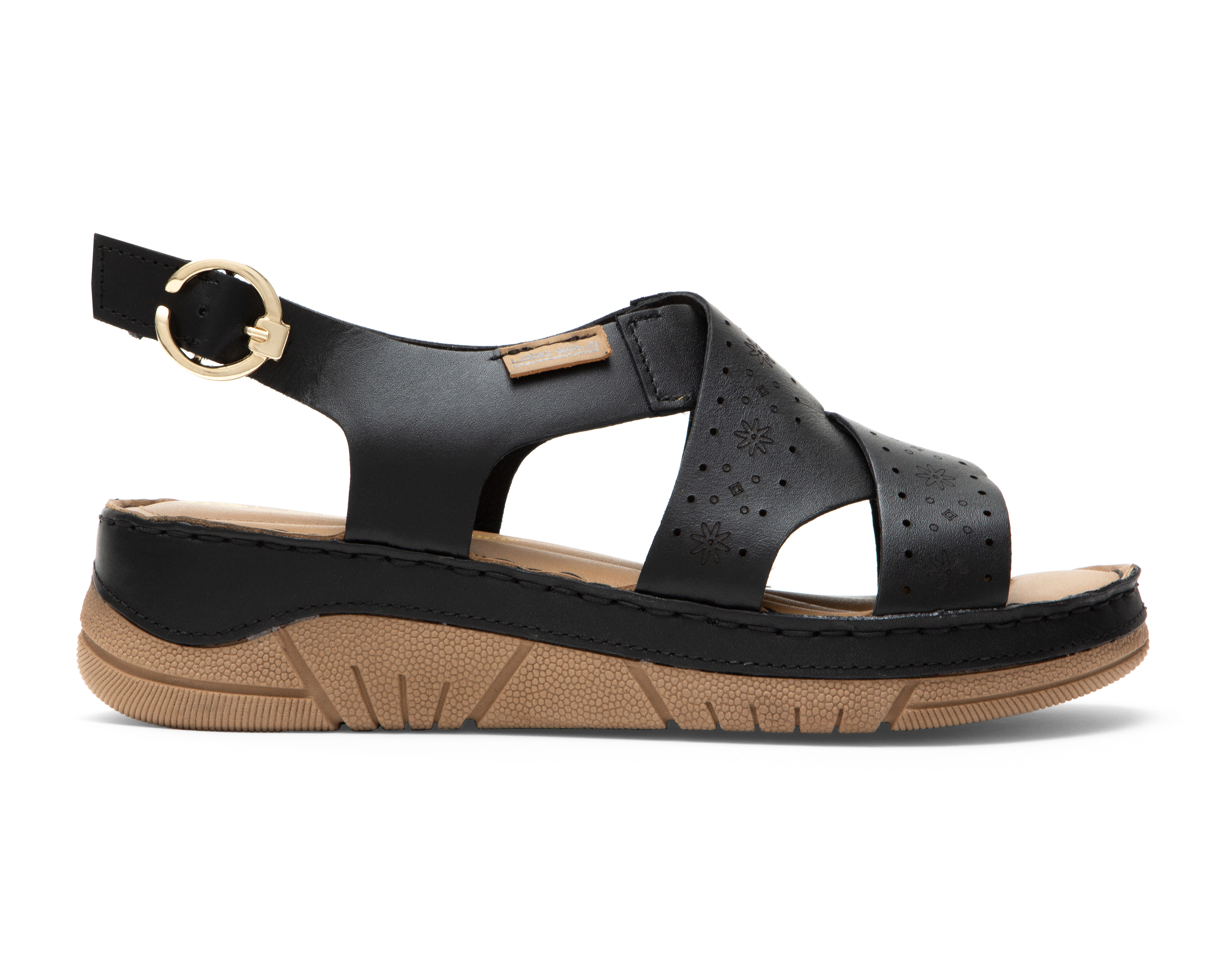 Foto 2 | Foto 2 | Sandalia Confort Lobo Solo de Piel para Mujer