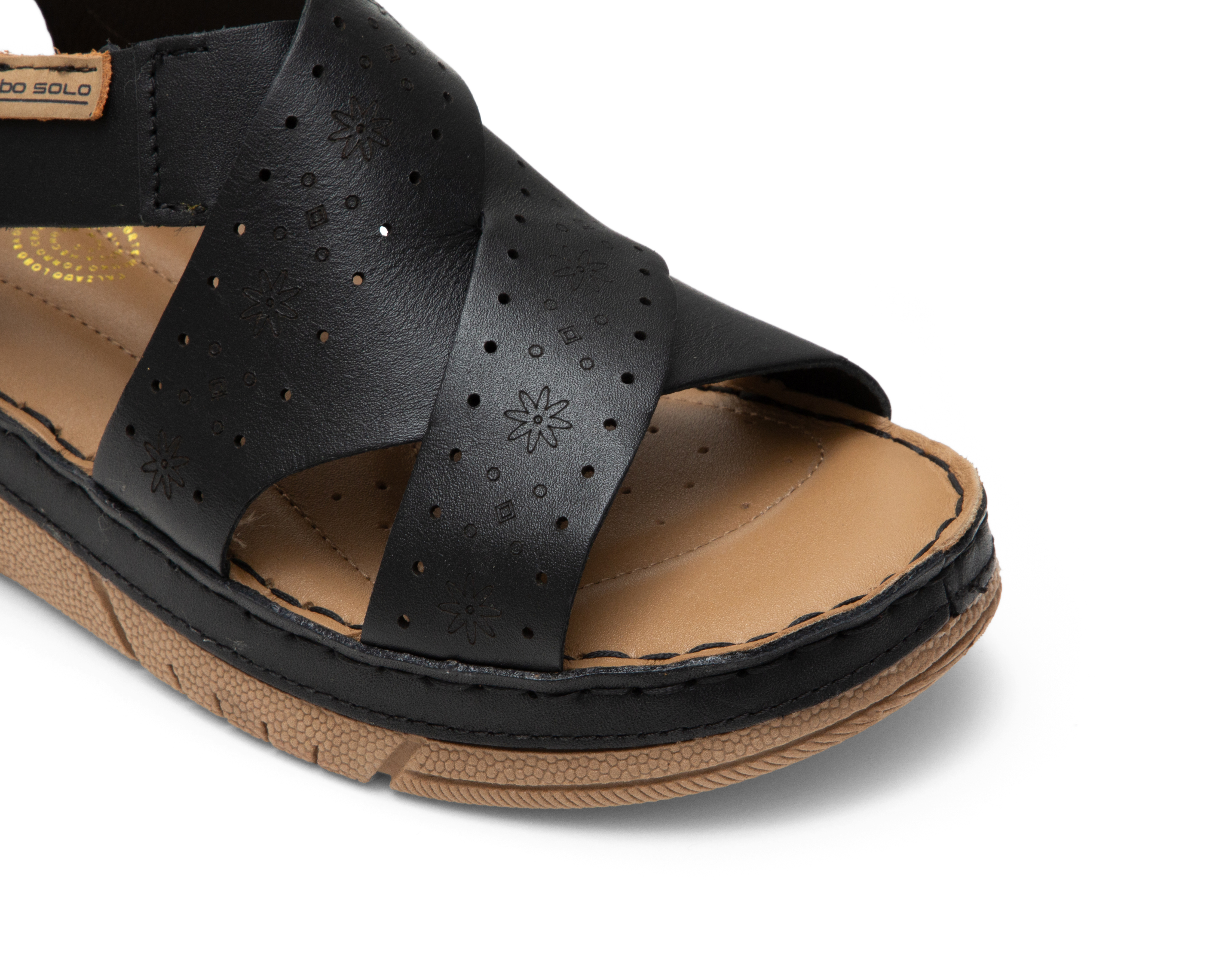 Foto 7 pulgar | Foto 6 | Sandalia Confort Lobo Solo de Piel para Mujer