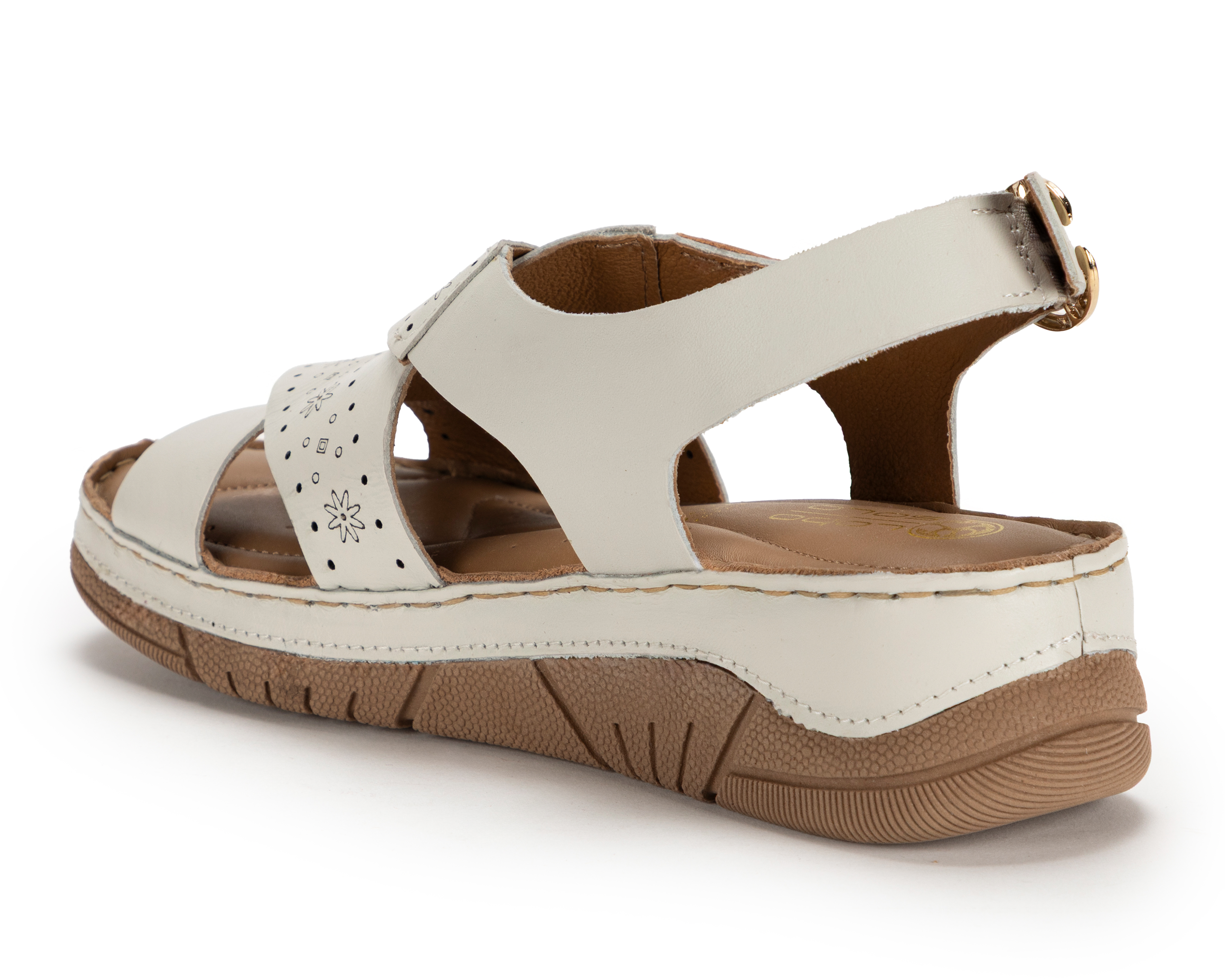 Foto 4 pulgar | Foto 3 | Sandalias Confort Lobo Solo de Piel para Mujer