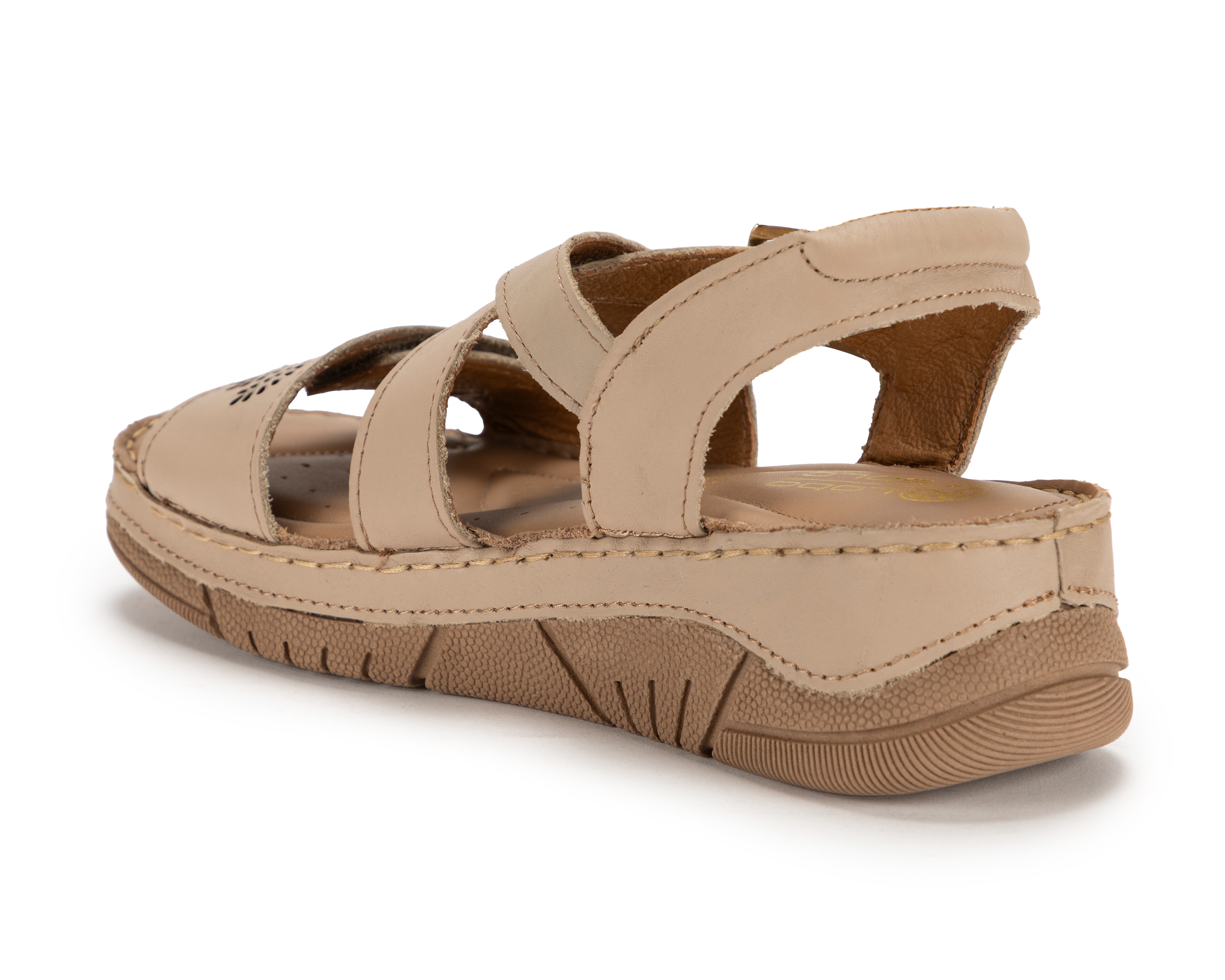 Foto 4 pulgar | Foto 3 | Sandalias Confort Lobo Solo de Piel para Mujer