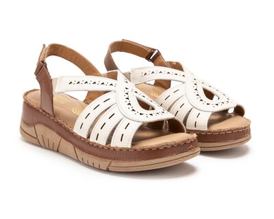 Foto 1 | Foto 1 | Sandalias Confort Lobo Solo de Piel para Mujer