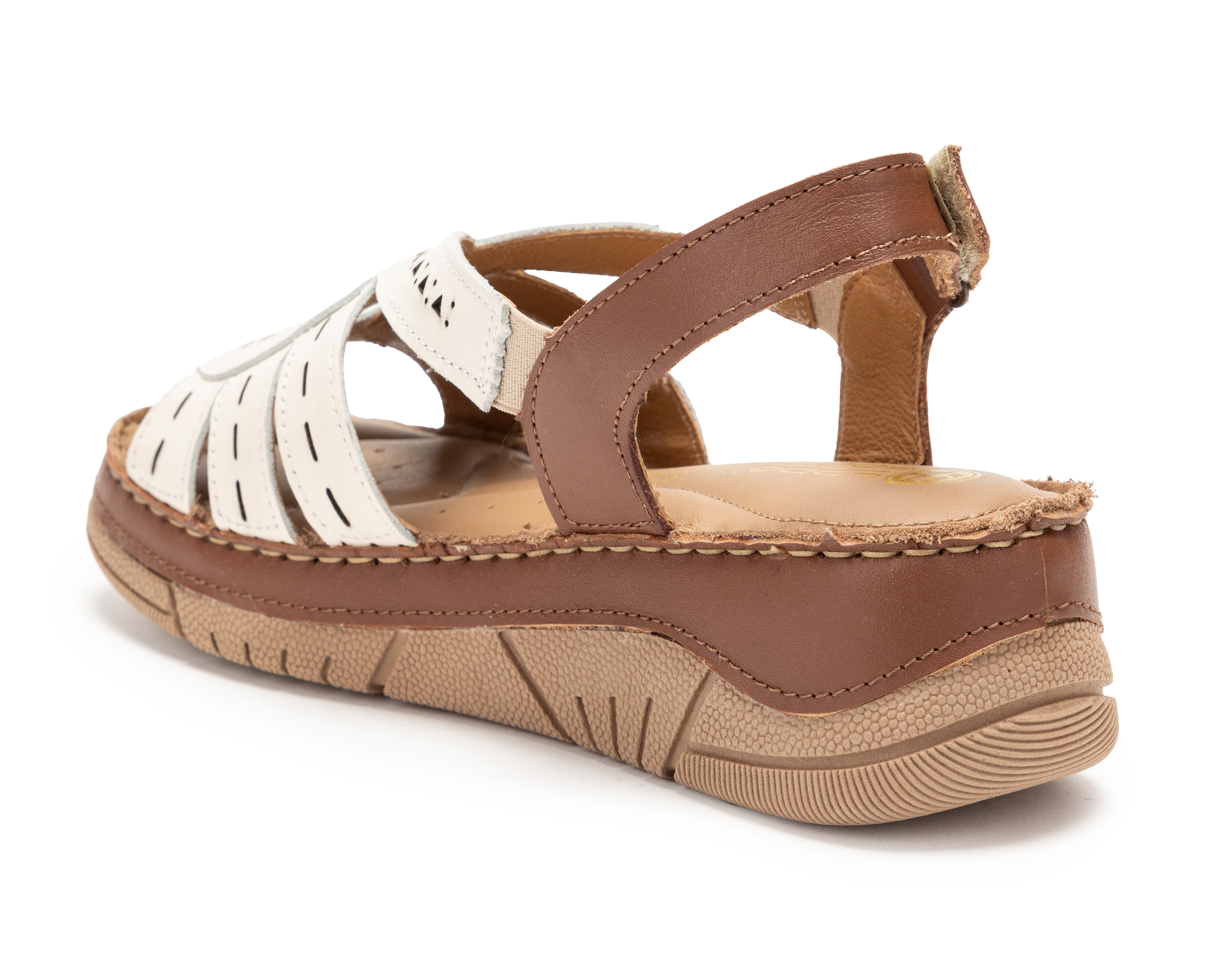 Foto 4 pulgar | Foto 3 | Sandalias Confort Lobo Solo de Piel para Mujer