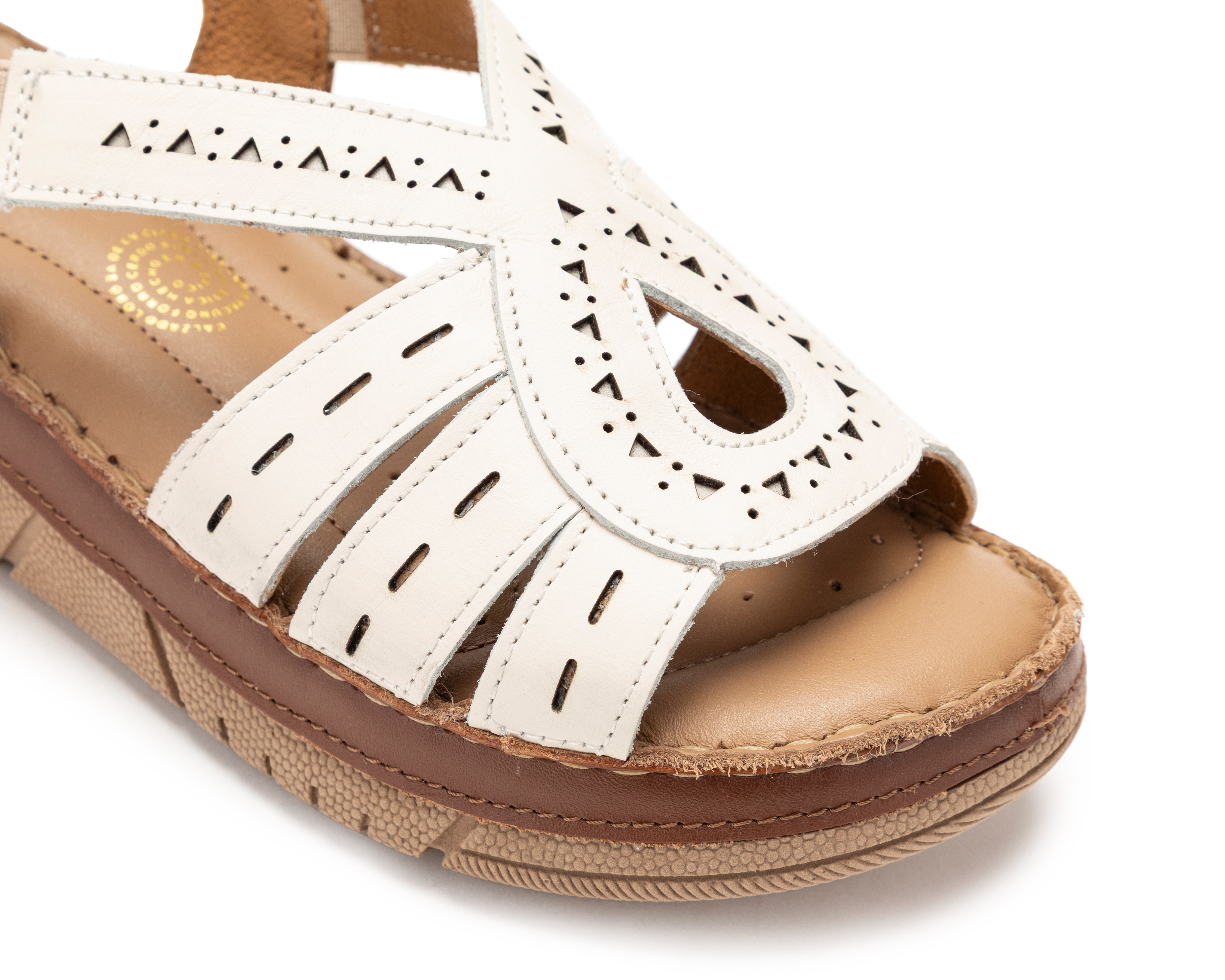 Foto 7 pulgar | Foto 6 | Sandalias Confort Lobo Solo de Piel para Mujer