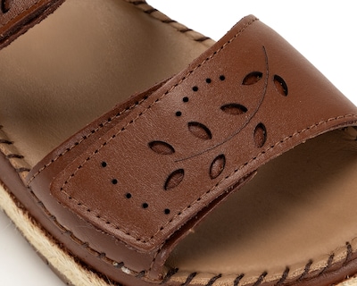 Foto 6 | Foto 6 | Sandalias Confort Lobo Solo de Piel para Mujer
