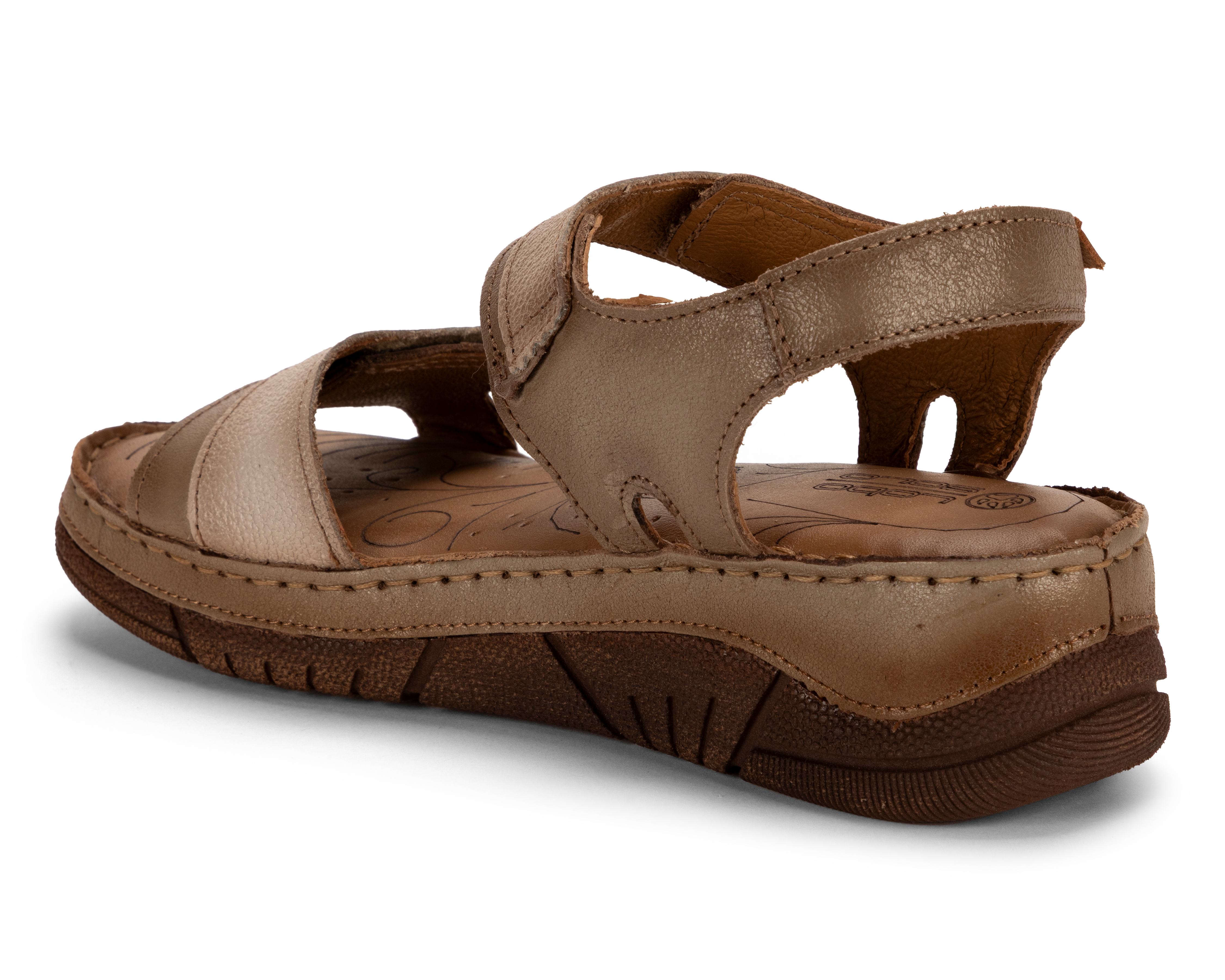 Foto 4 pulgar | Foto 3 | Sandalias Confort Lobo Solo de Piel para Mujer