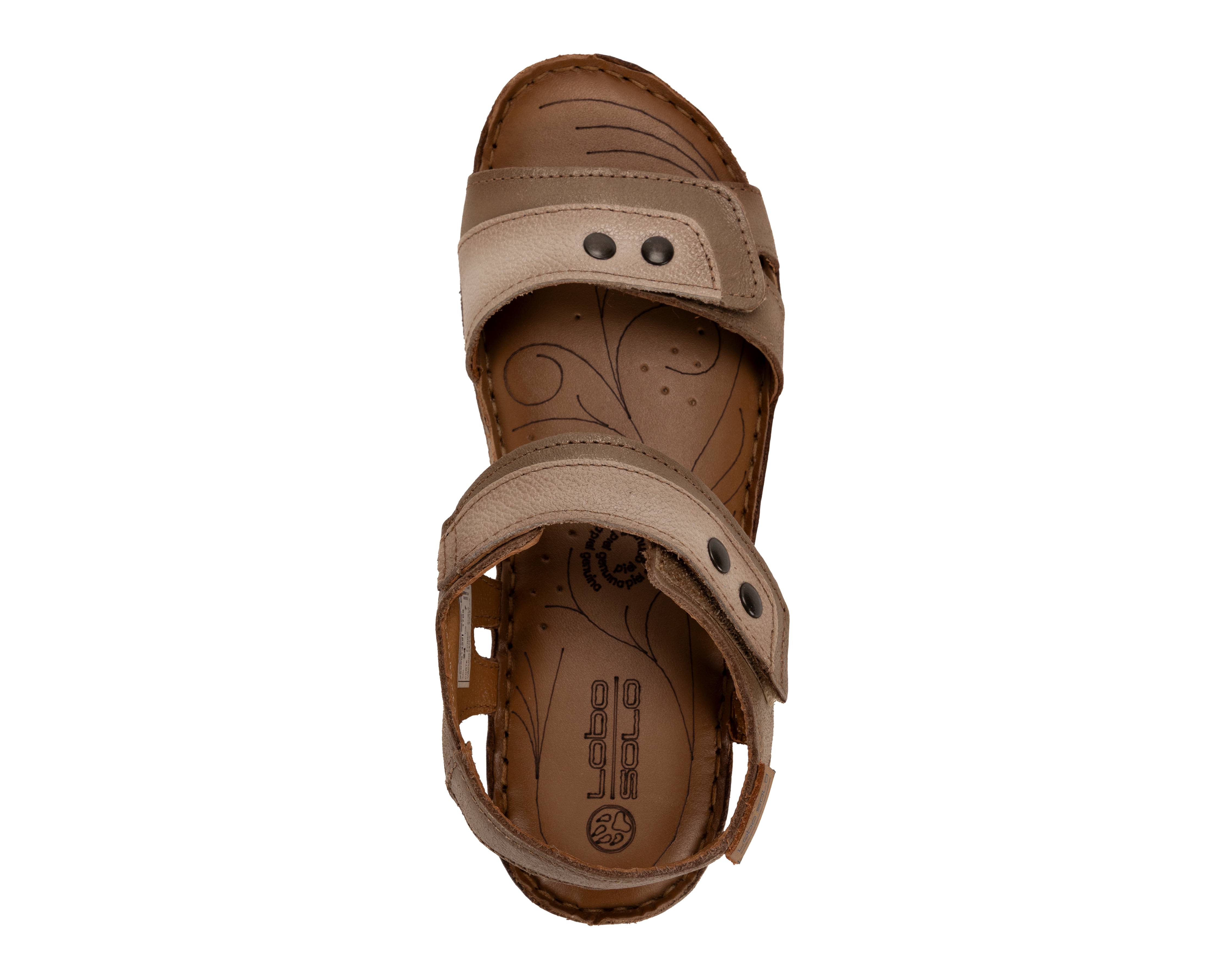 Foto 5 | Foto 5 | Sandalias Confort Lobo Solo de Piel para Mujer