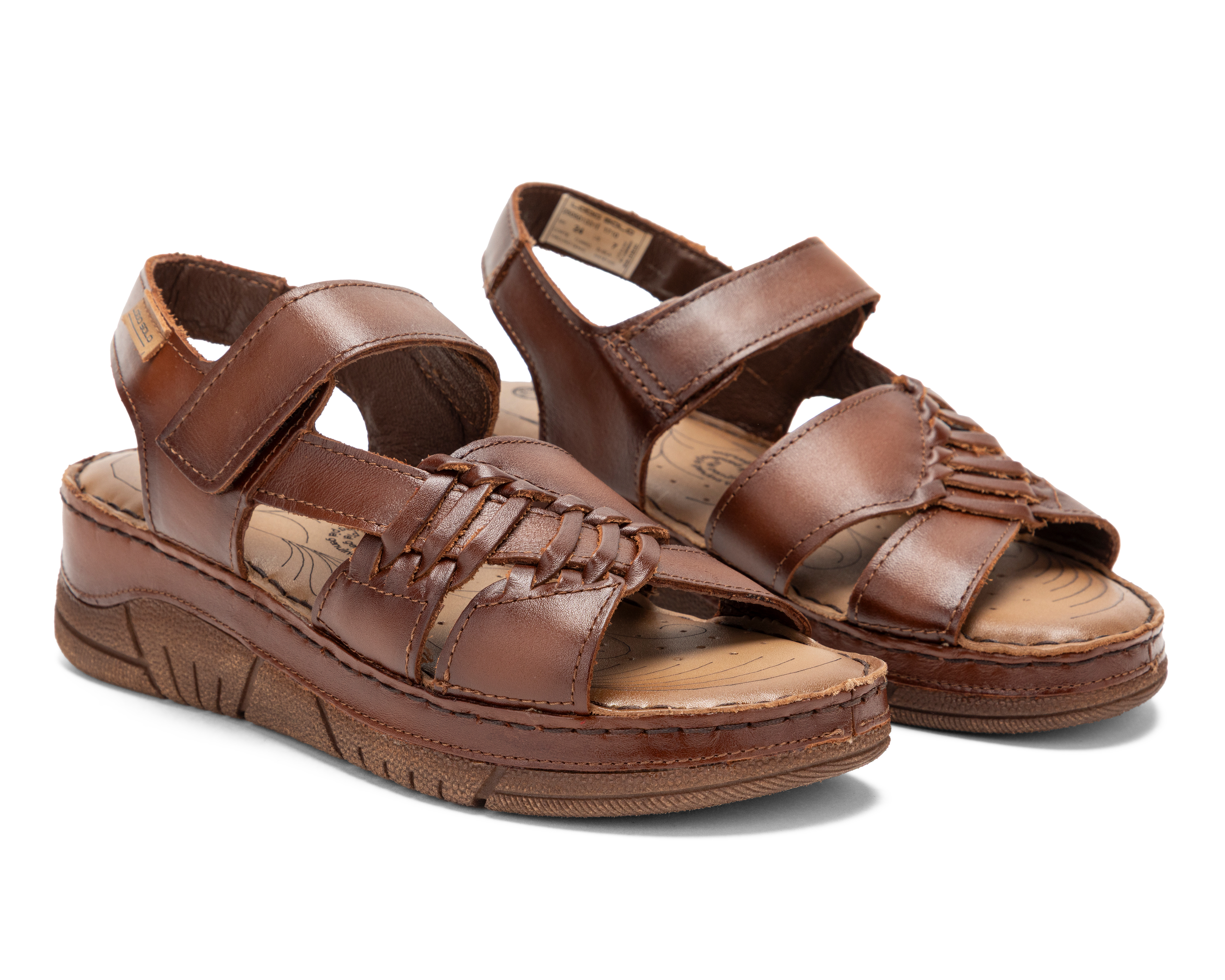 Foto 1 | Foto 1 | Sandalias Confort Lobo Solo de Piel para Mujer
