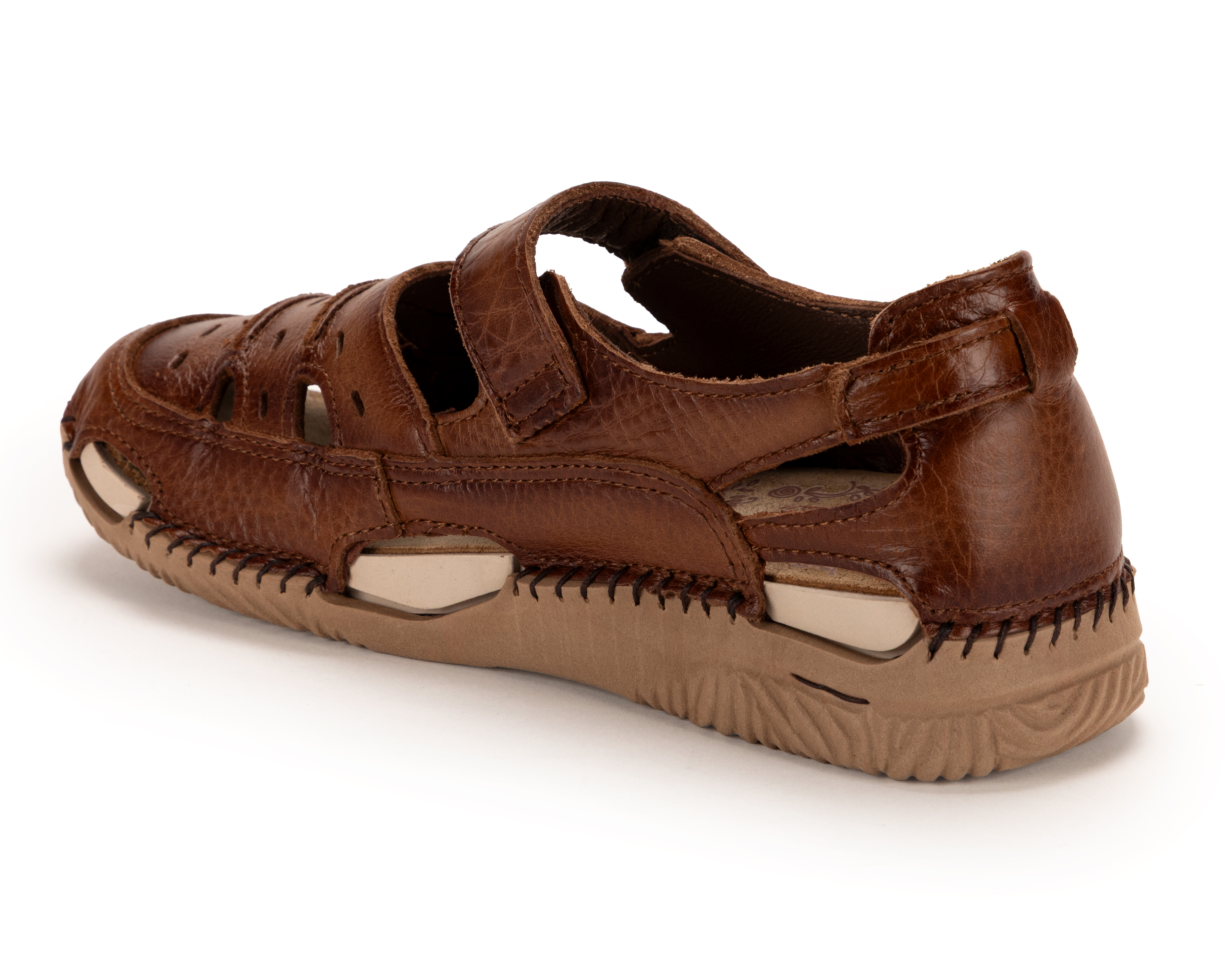 Foto 4 pulgar | Foto 3 | Sandalias Confort Lobo Solo de Piel para Mujer