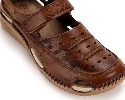 Foto 6 | Foto 6 | Sandalias Confort Lobo Solo de Piel para Mujer