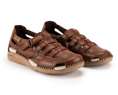 Foto 1 | Foto 1 | Sandalias Confort Lobo Solo de Piel para Mujer