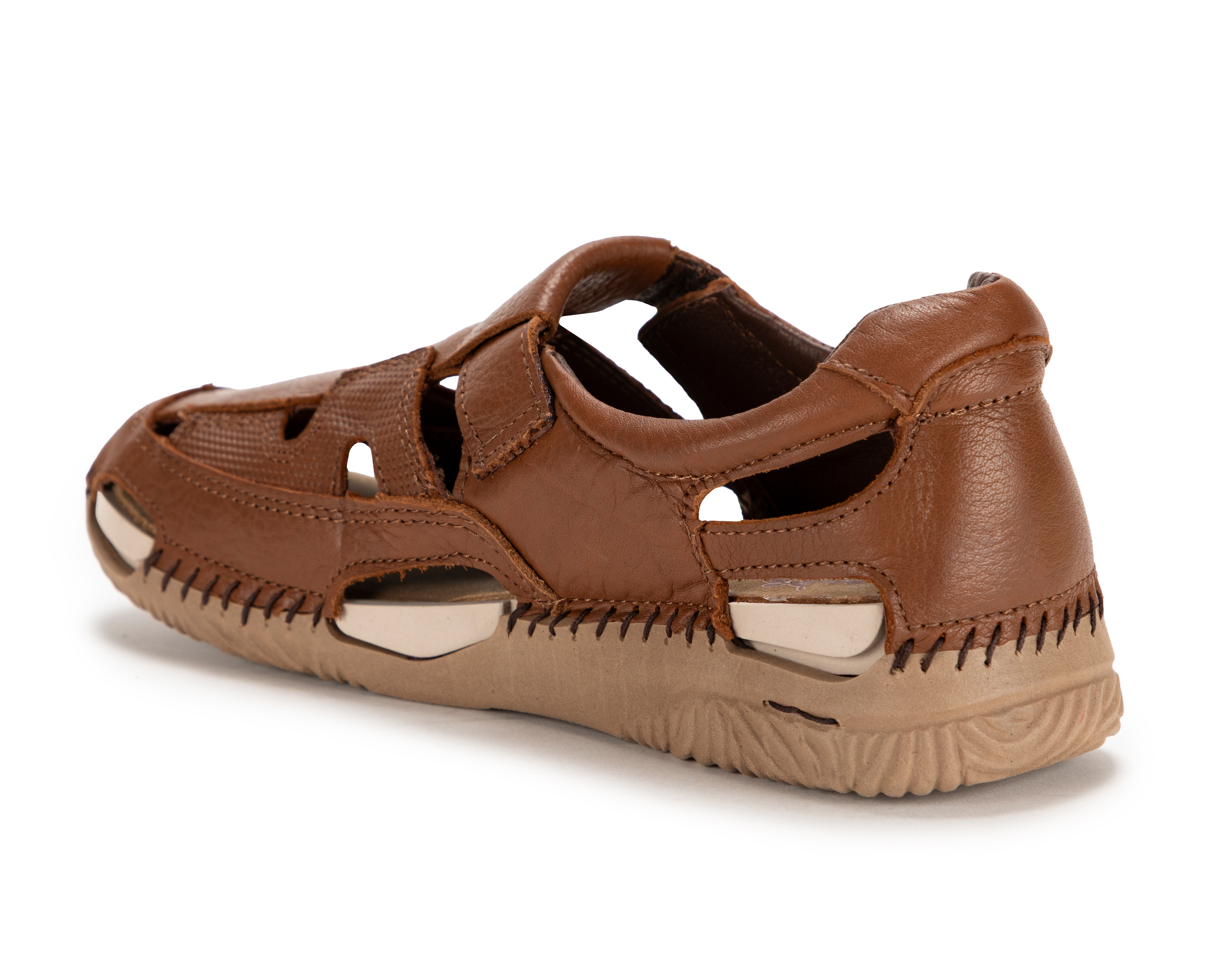 Foto 4 pulgar | Foto 3 | Sandalias Confort Lobo Solo de Piel para Mujer
