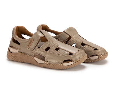 Foto 1 | Foto 1 | Sandalias Confort Lobo Solo de Piel para Mujer