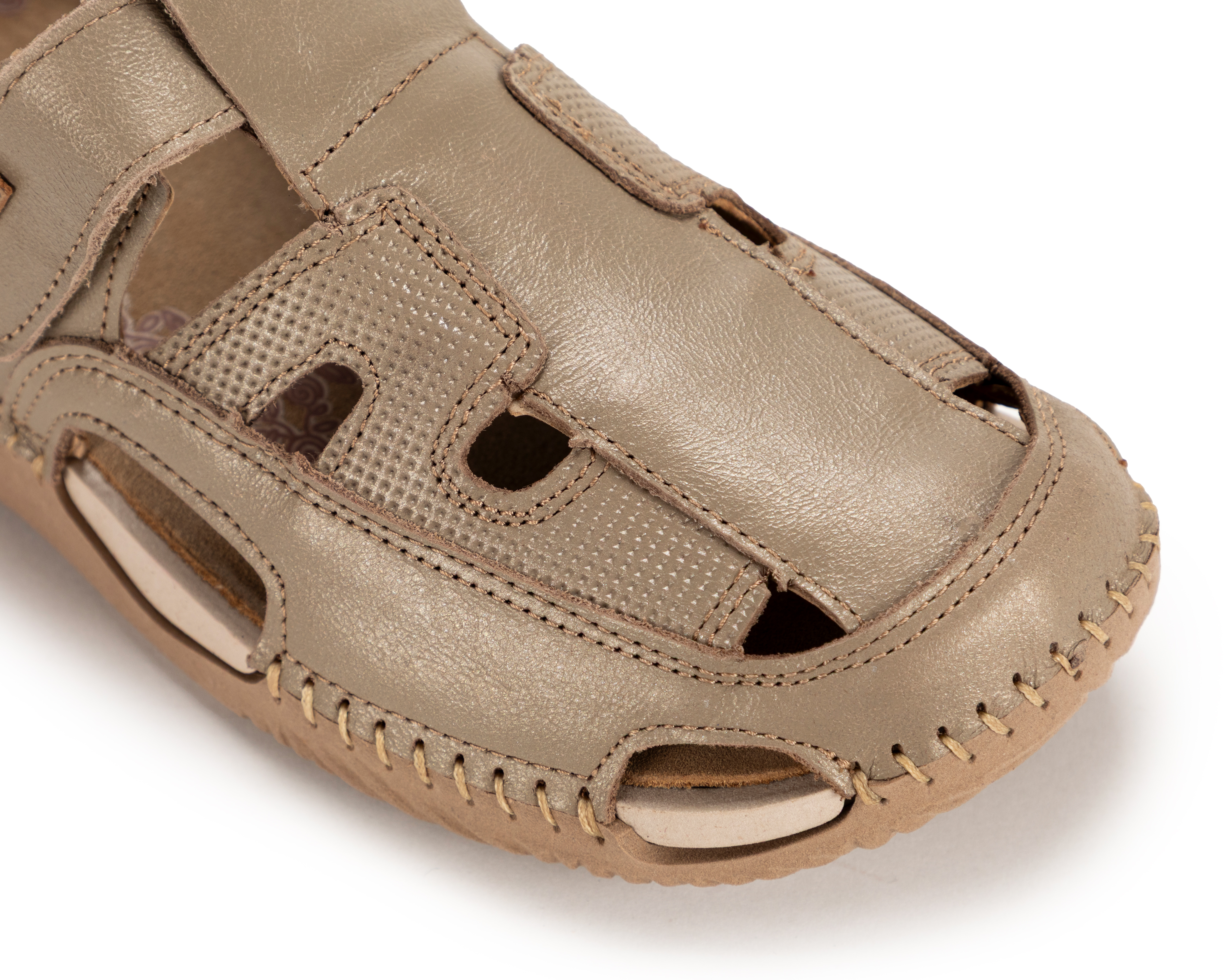Foto 7 pulgar | Foto 6 | Sandalias Confort Lobo Solo de Piel para Mujer