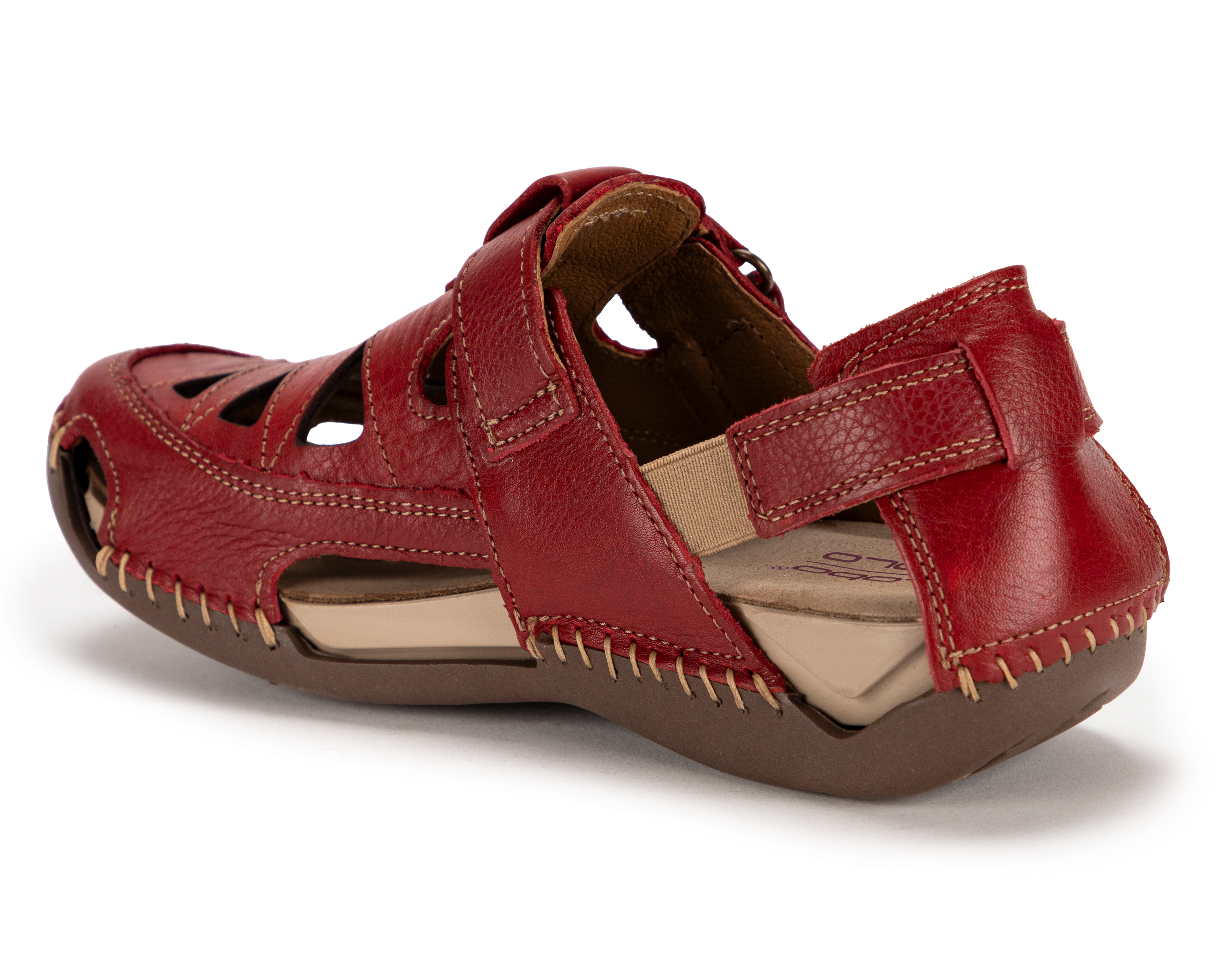 Foto 4 pulgar | Foto 3 | Sandalias Confort Lobo Solo de Piel para Mujer
