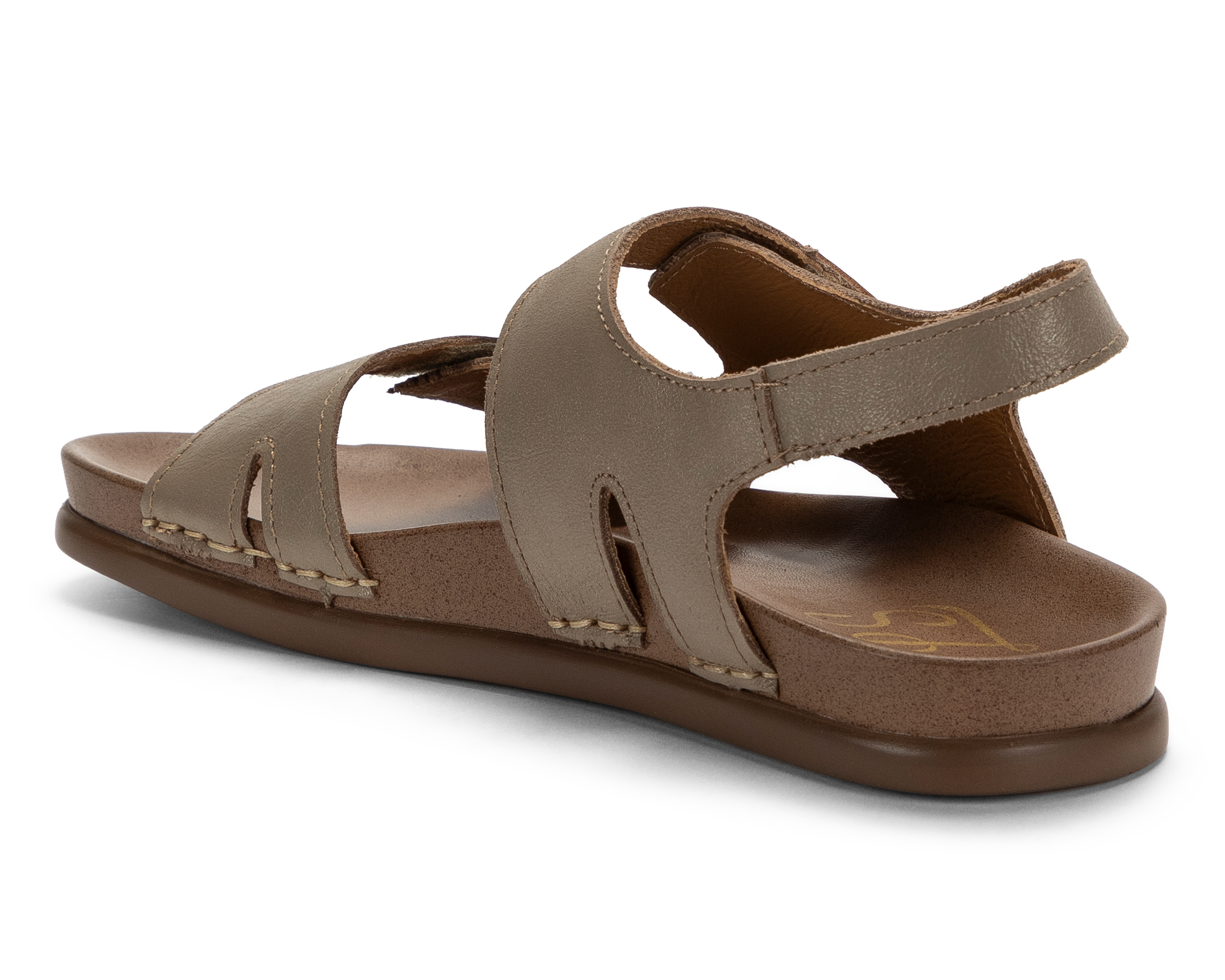 Foto 4 pulgar | Foto 3 | Sandalias Confort Lobo Solo de Piel para Mujer