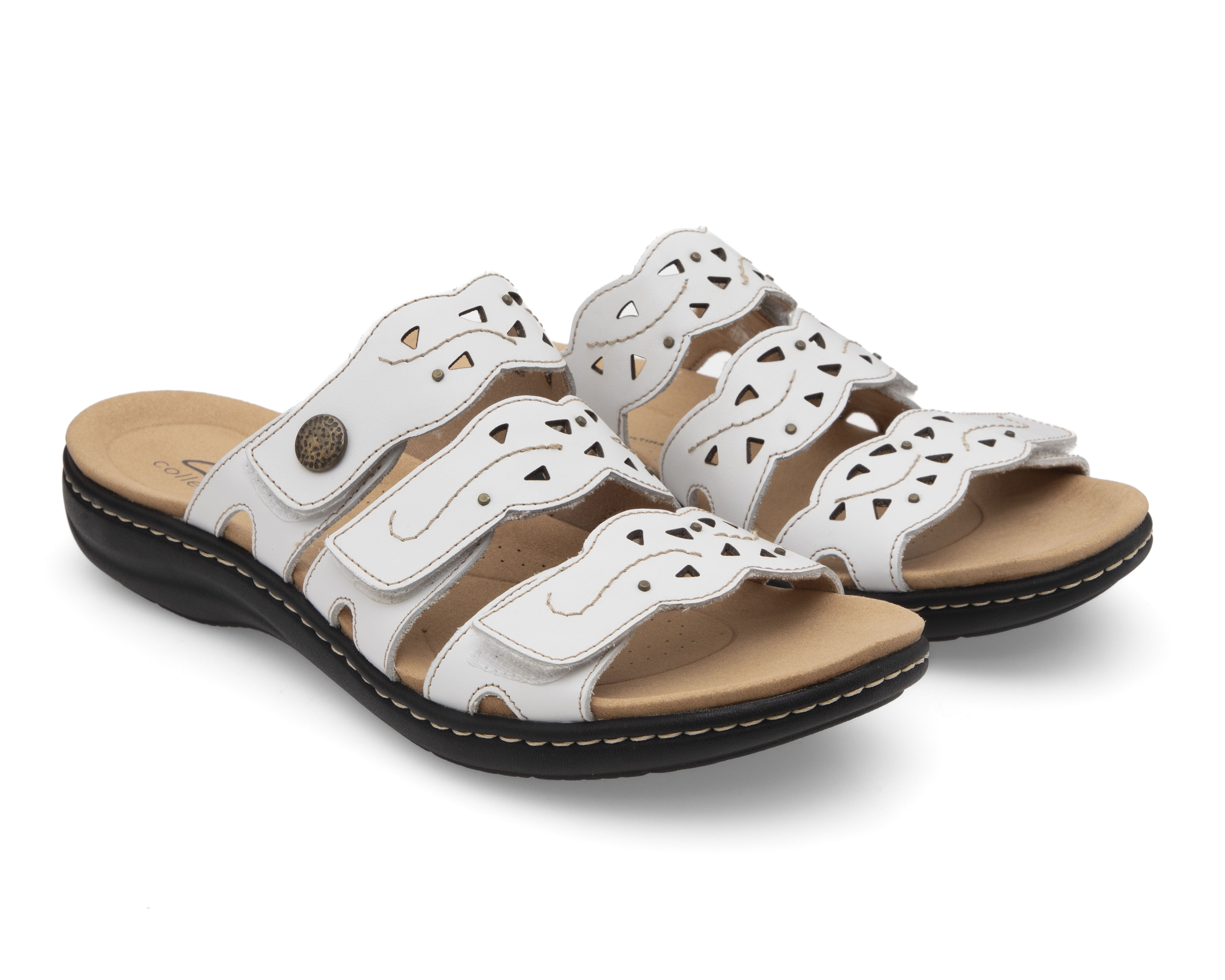 Foto 2 pulgar | Foto 1 | Sandalias Confort Clarks de Piel para Mujer