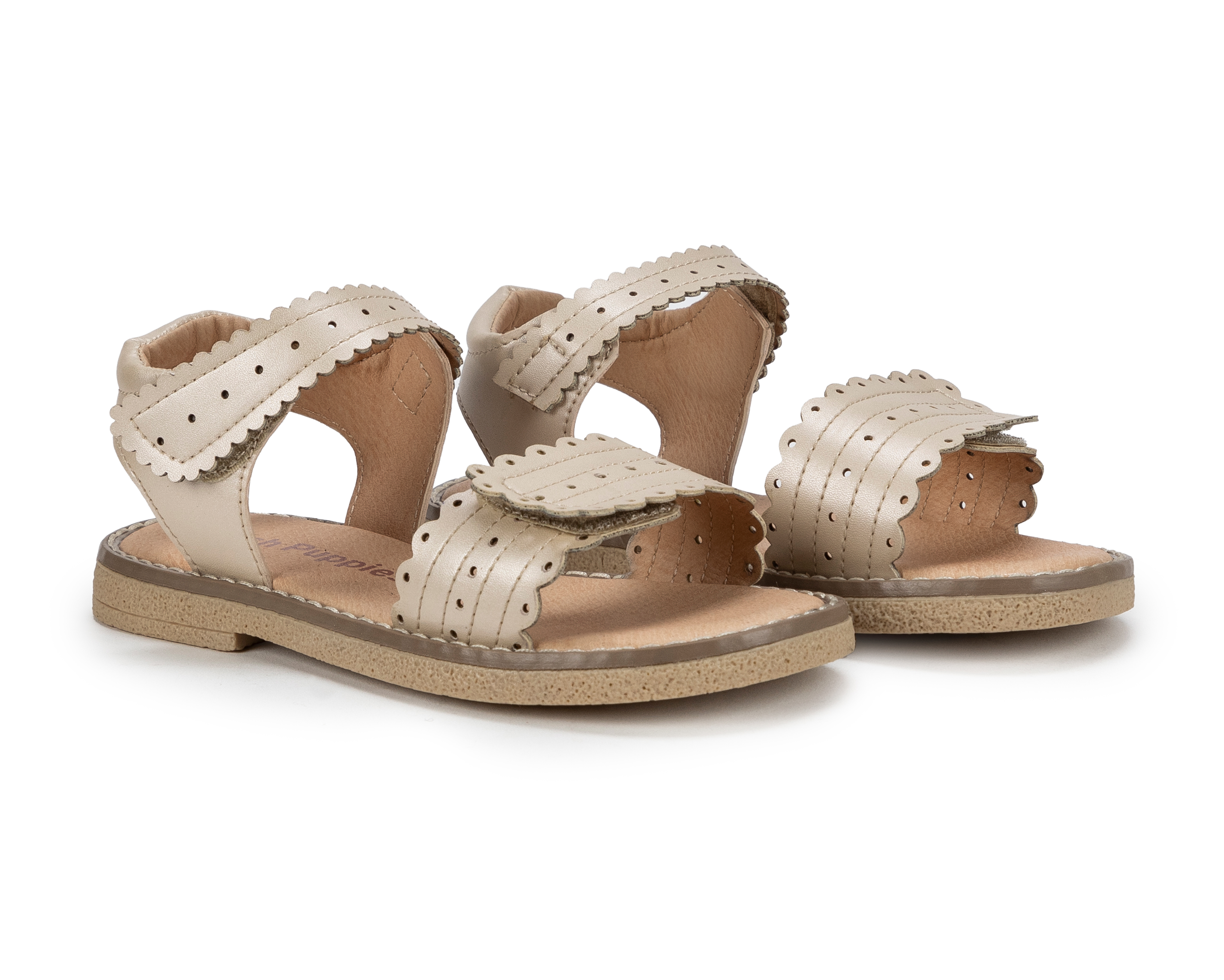 Foto 2 pulgar | Foto 1 | Sandalias Hush Puppies de Piel para Niña