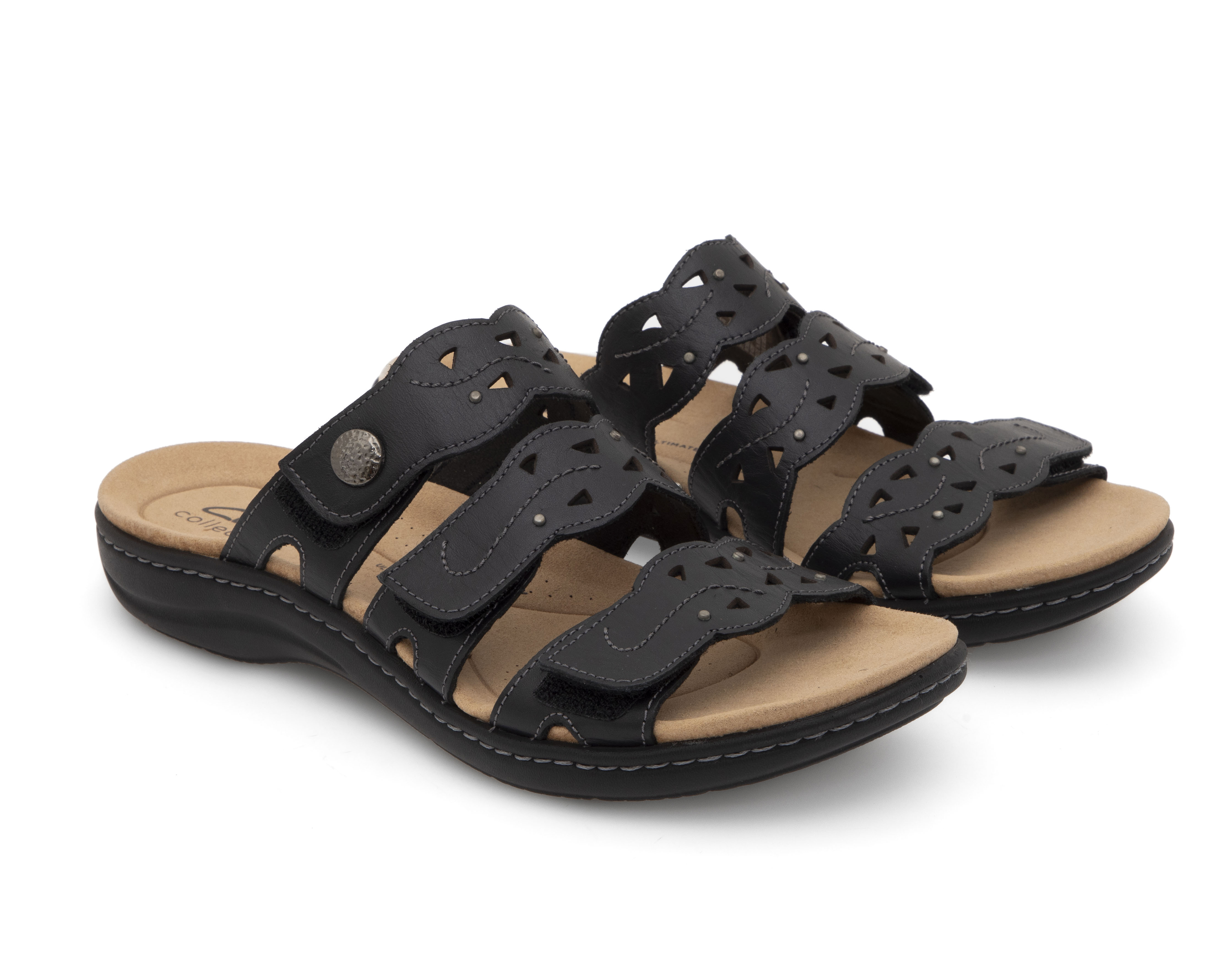 Foto 2 pulgar | Foto 1 | Sandalias Confort Clarks de Piel para Mujer