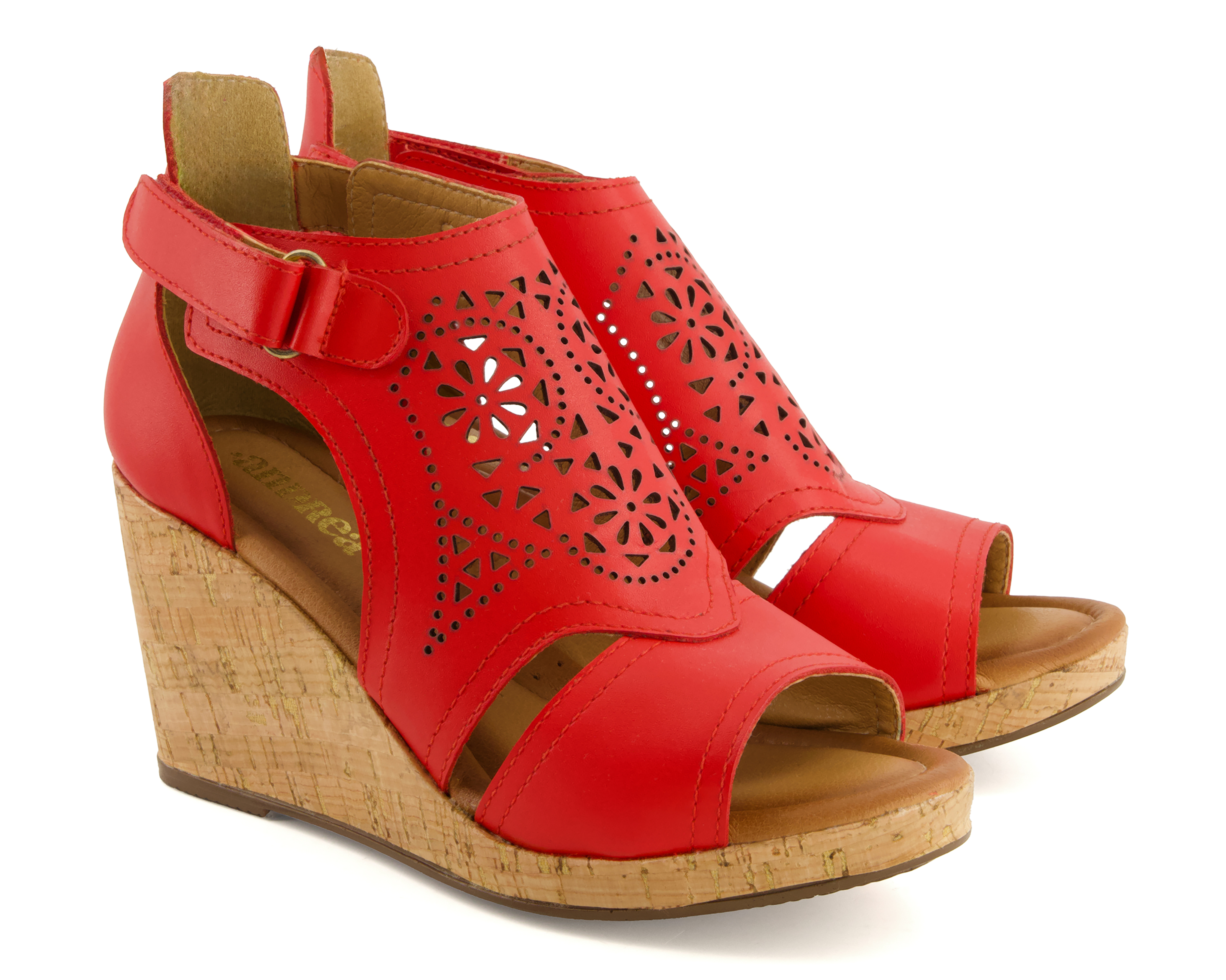 Foto 2 pulgar | Foto 1 | Sandalias de Tacón Andrea de Piel para Mujer