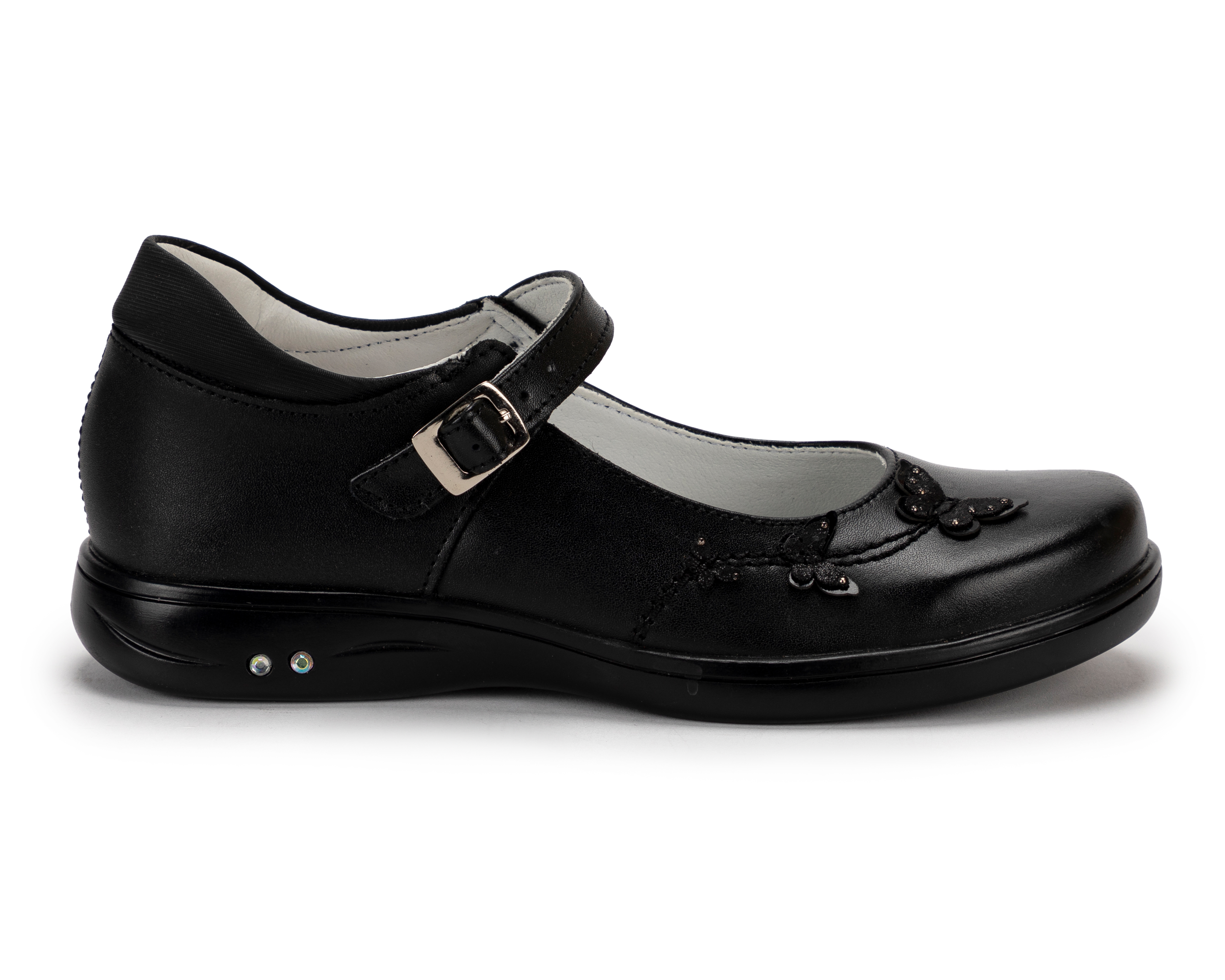 Foto 3 pulgar | Foto 2 | Zapatos Escolares Grafito de Piel para Niña