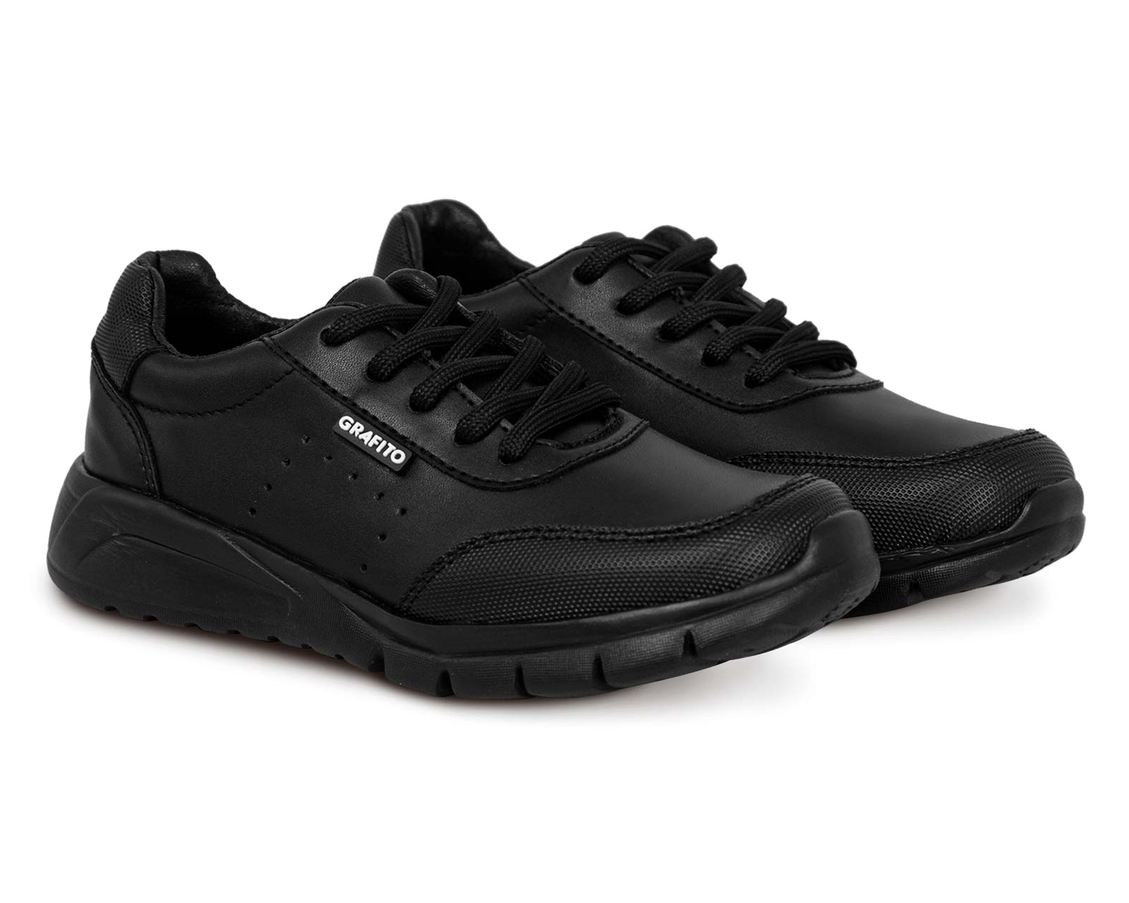 Zapatos Escolares Grafito para Niño