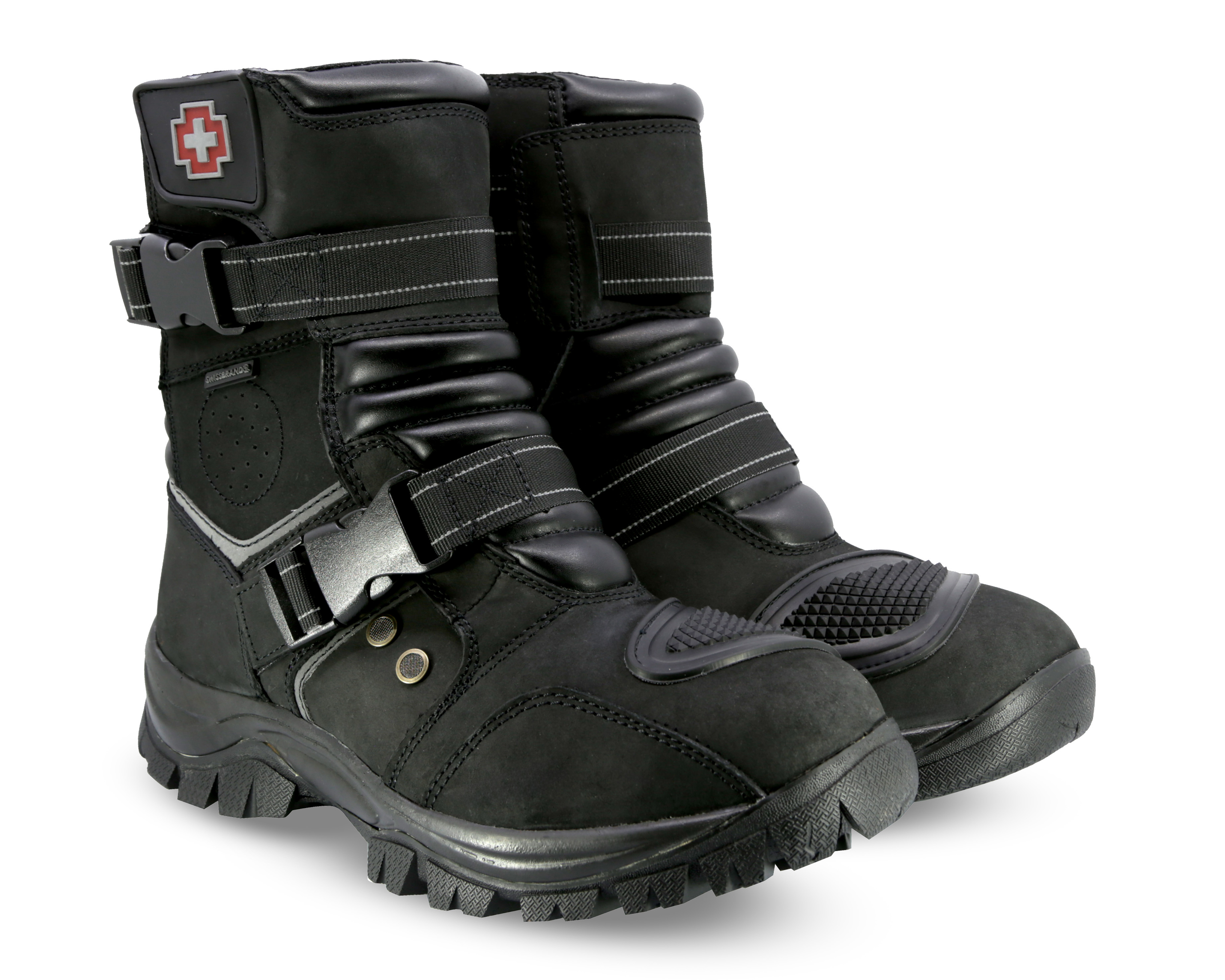 Botas Biker Swissbrand de Piel para Hombre