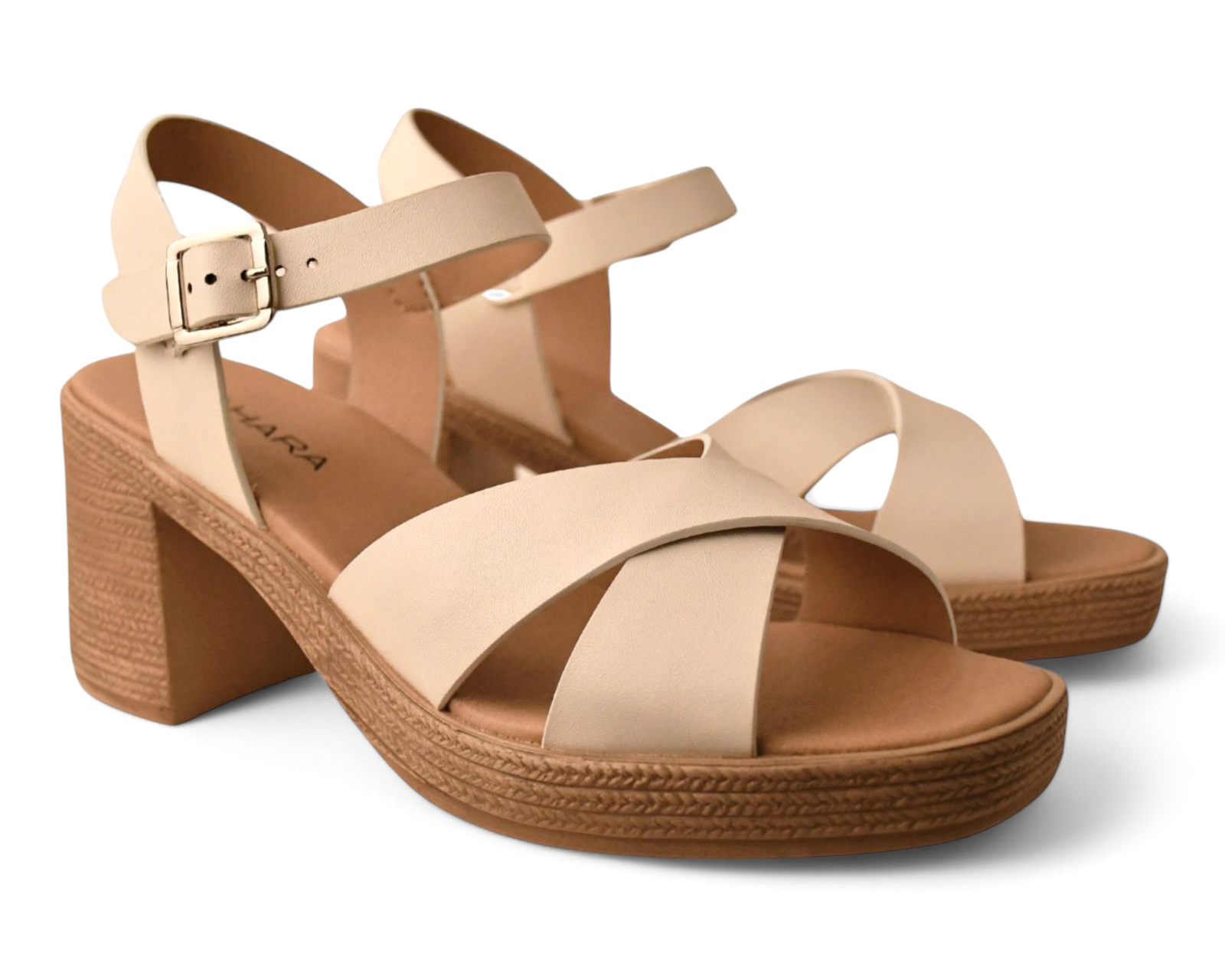 Foto 2 pulgar | Foto 1 | Sandalias de Tacón Sahara para Mujer