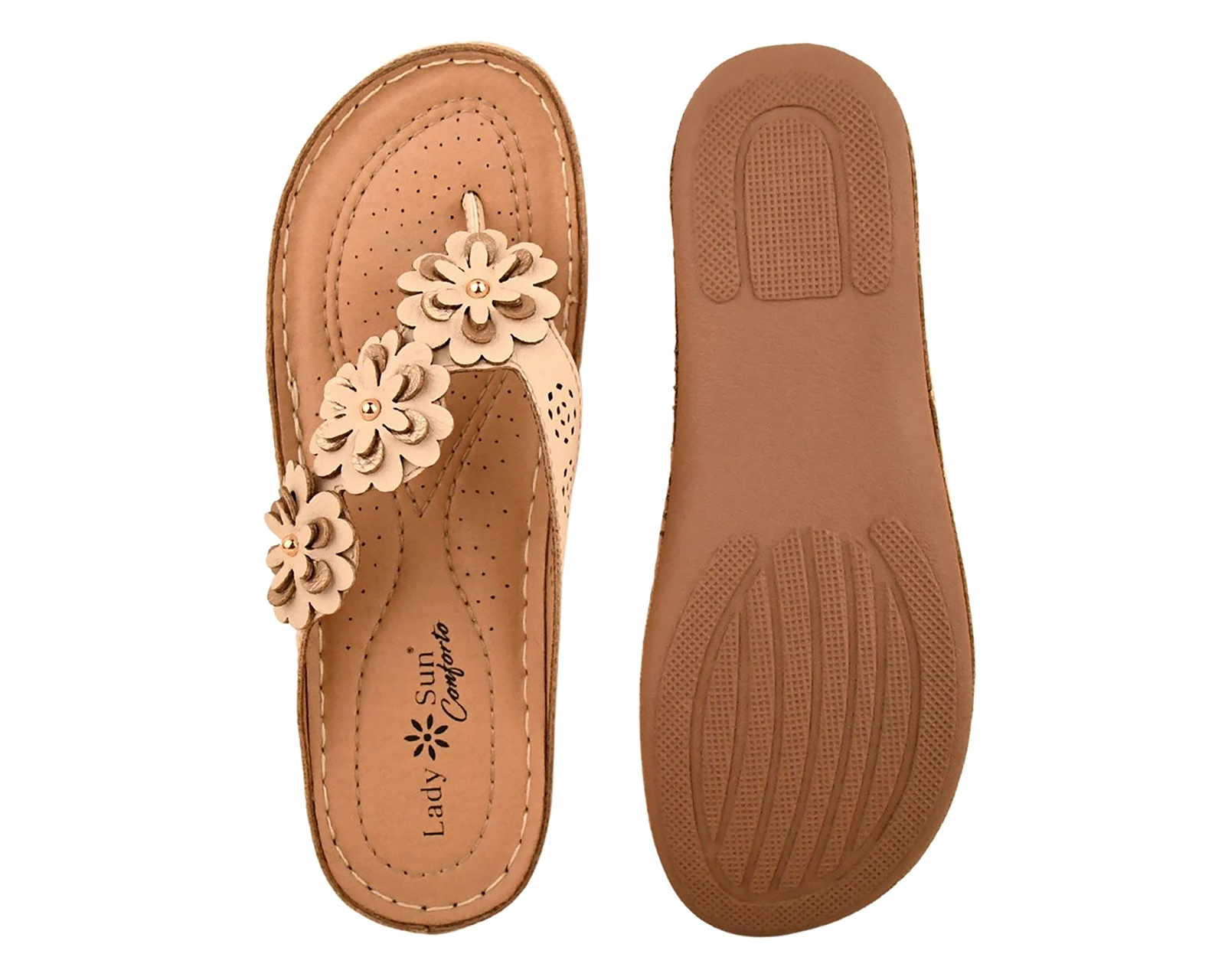 Foto 3 pulgar | Foto 2 | Sandalias Confort Lady Sun Conforto para Mujer