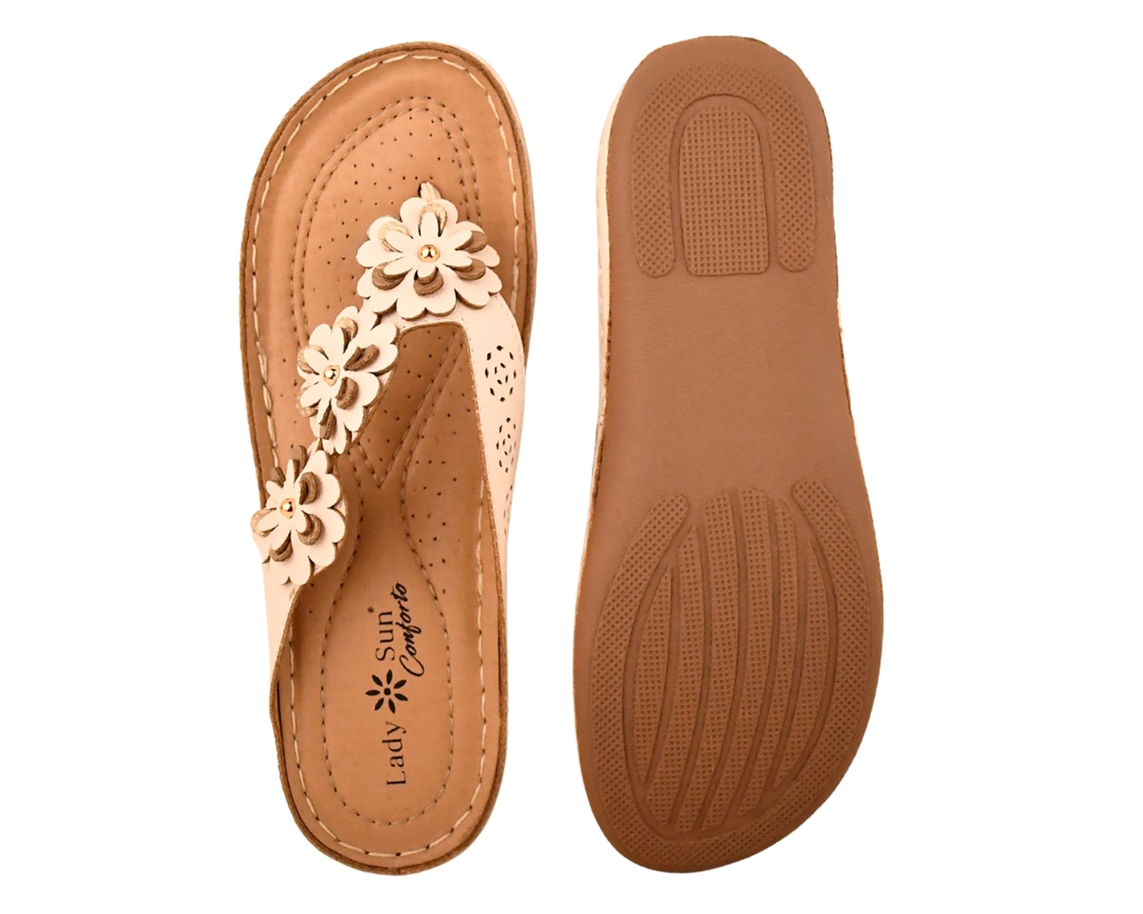 Foto 3 pulgar | Foto 2 | Sandalias Confort Lady Sun Conforto para Mujer