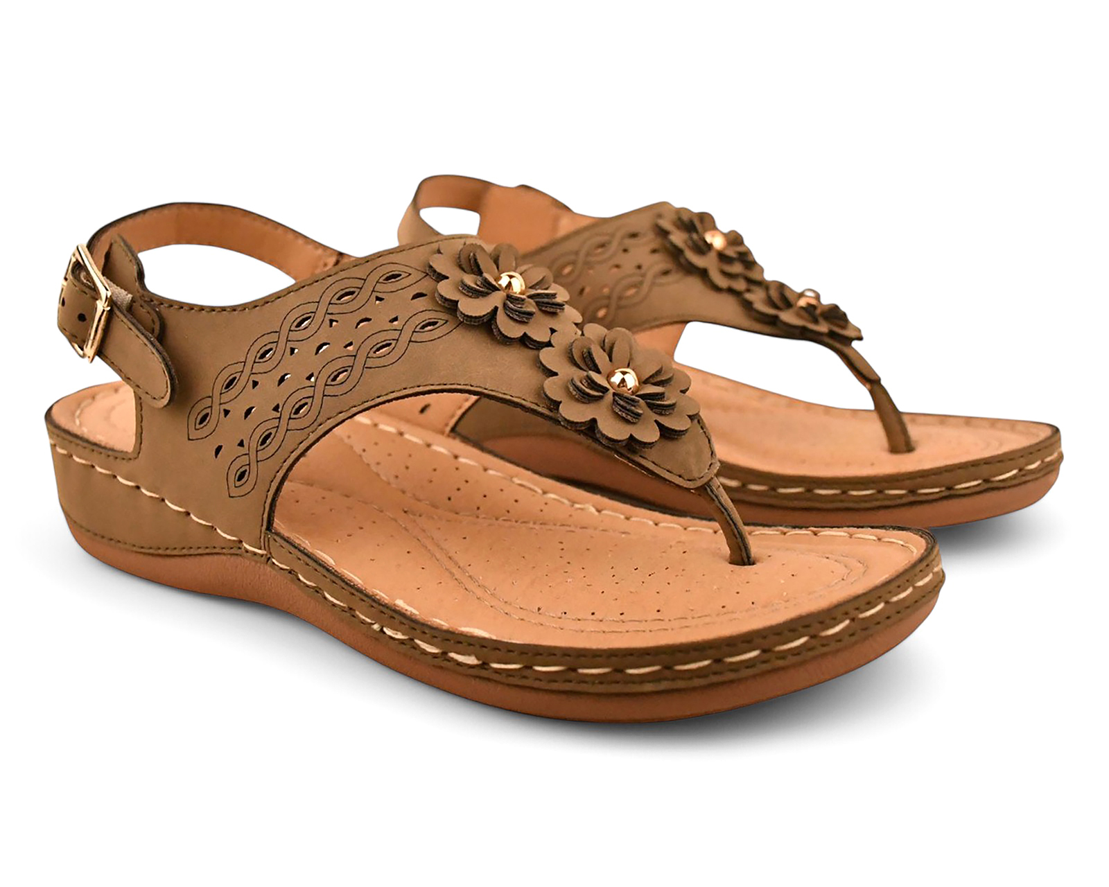 Foto 2 pulgar | Foto 1 | Sandalias Confort Lady Sun Conforto para Mujer