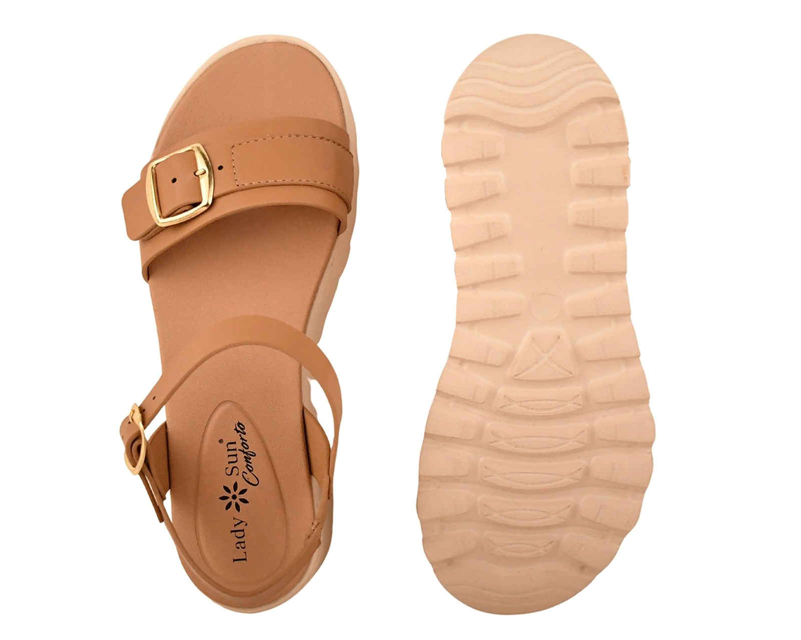 Foto 3 pulgar | Foto 2 | Sandalias Confort Lady Sun Conforto para Mujer