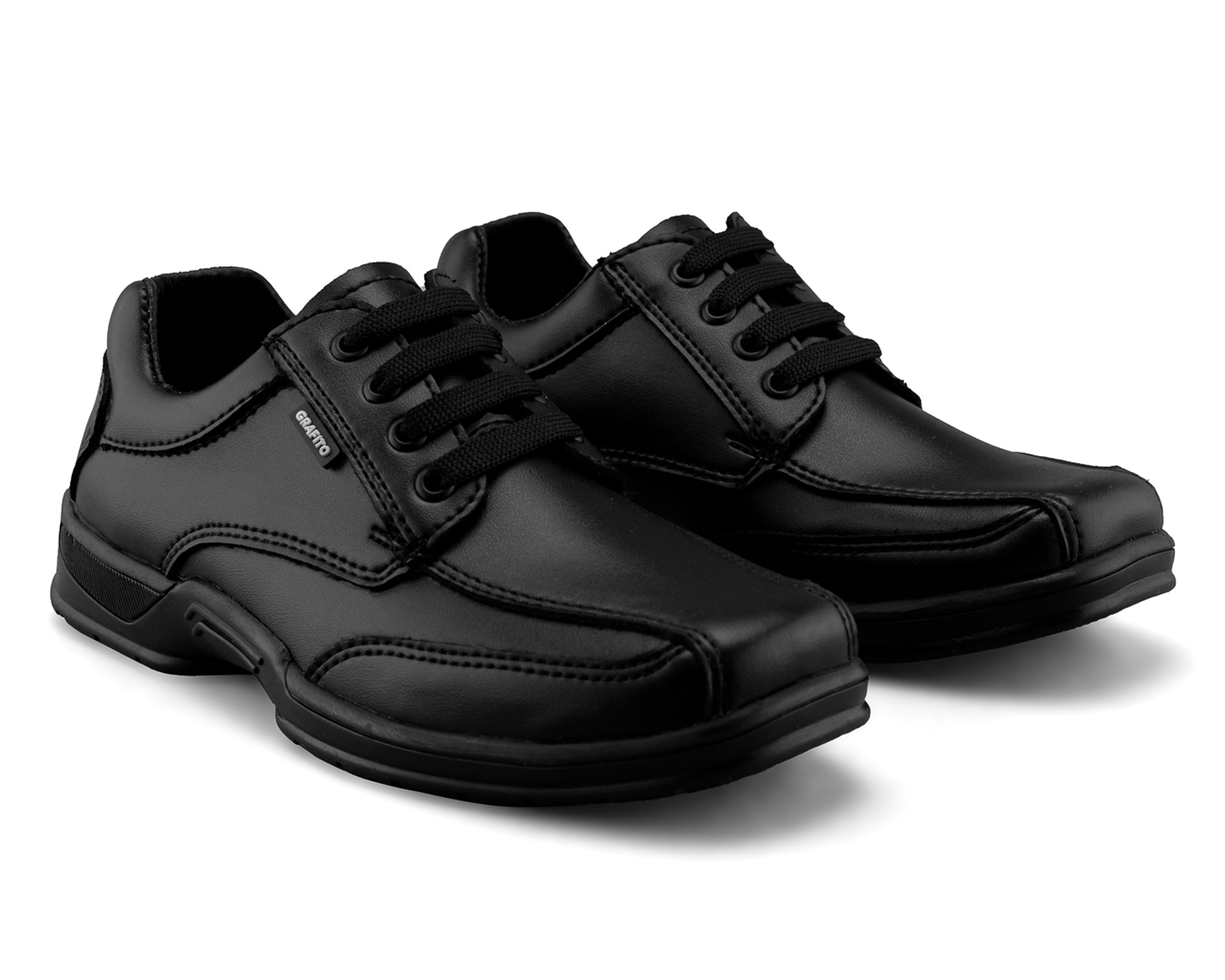 Zapatos Escolares Grafito para Niño